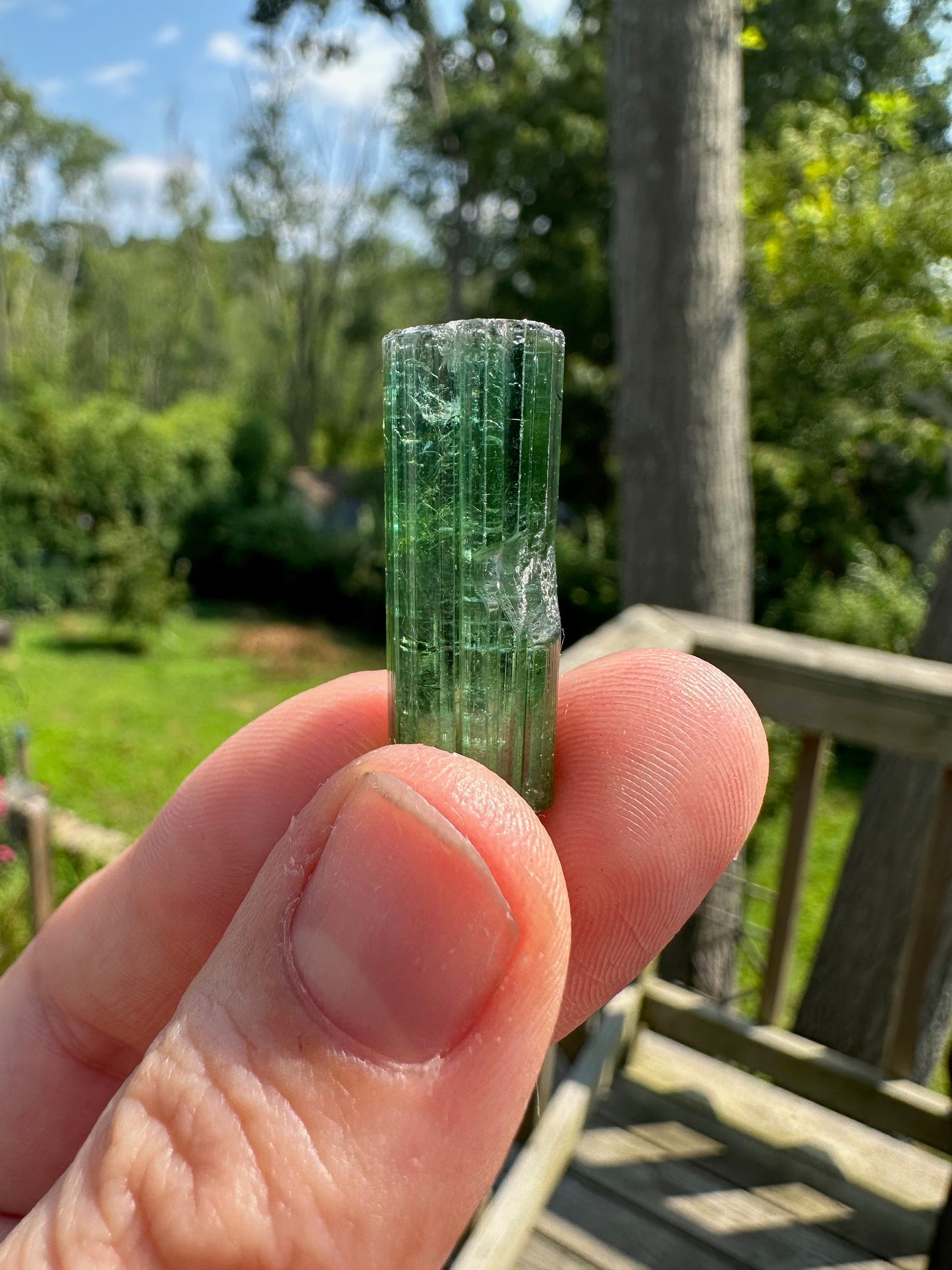 Gem Elbaite Tourmaline Crystal from Brazil