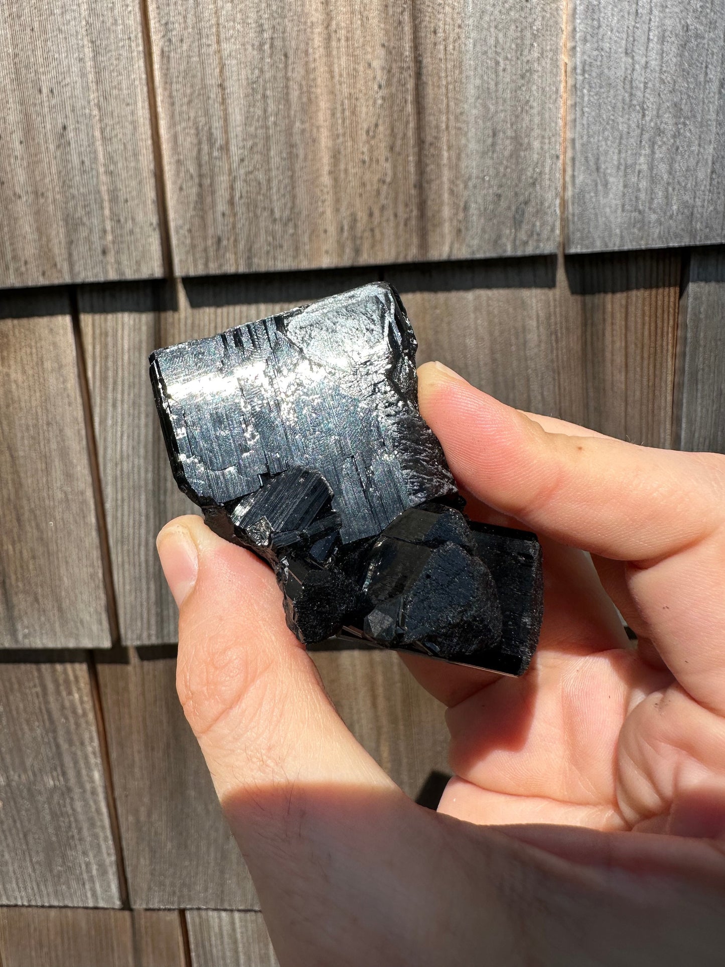Black Tourmaline Schorl Cluster from Erongo, Namibia