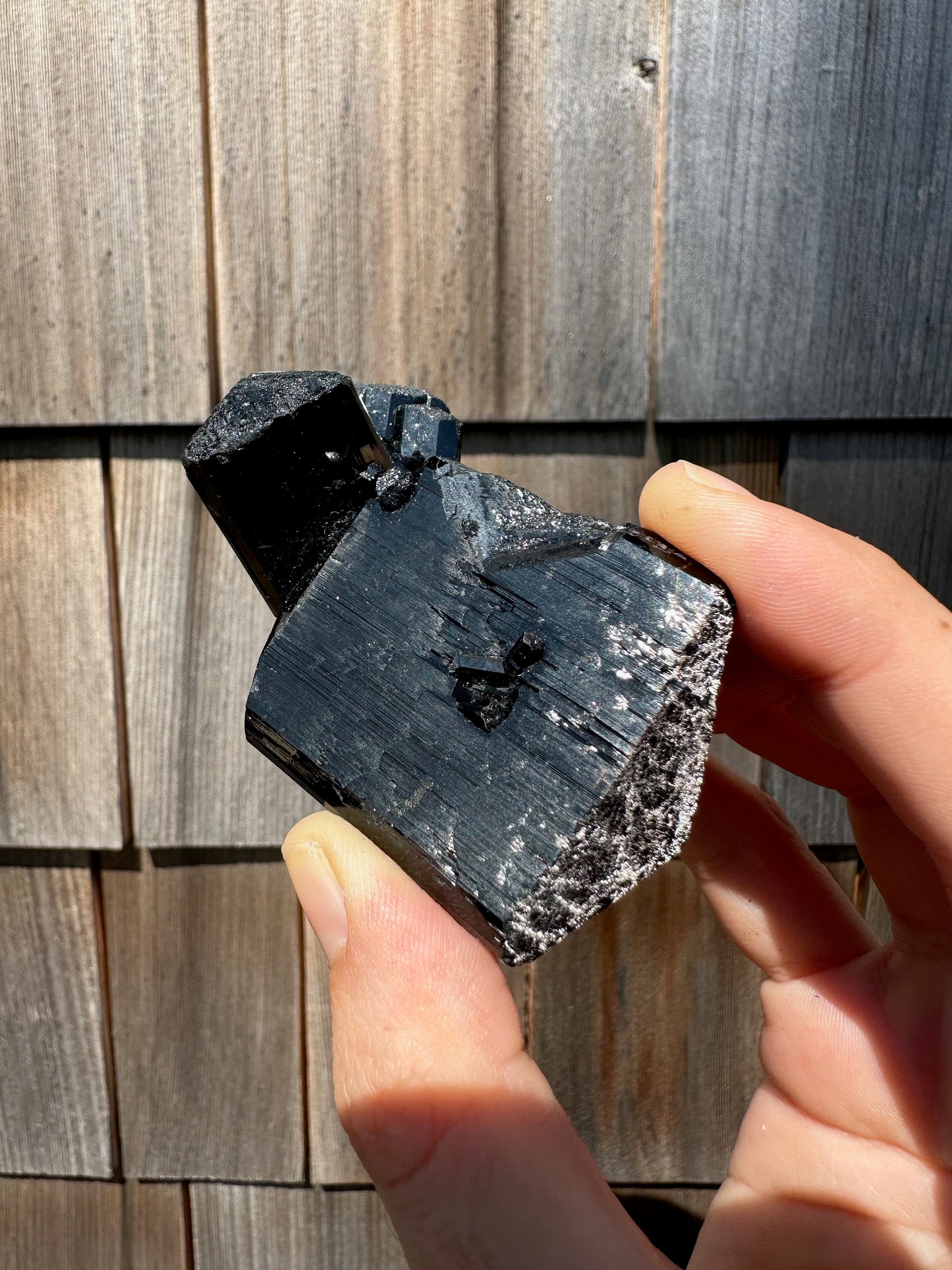 Black Tourmaline Schorl Cluster from Erongo, Namibia