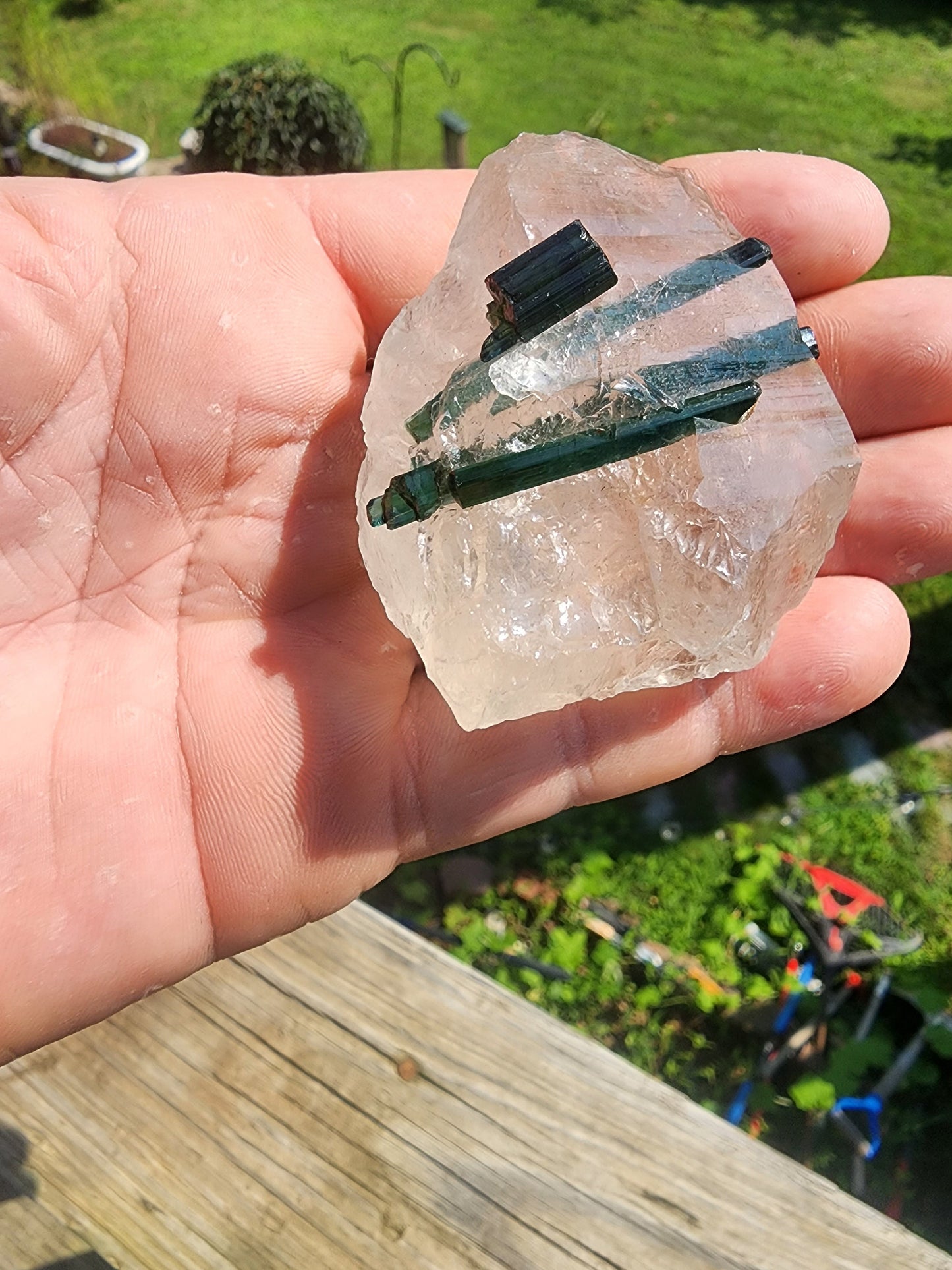 Tourmaline in Quartz from Minas Gerais, Brazil