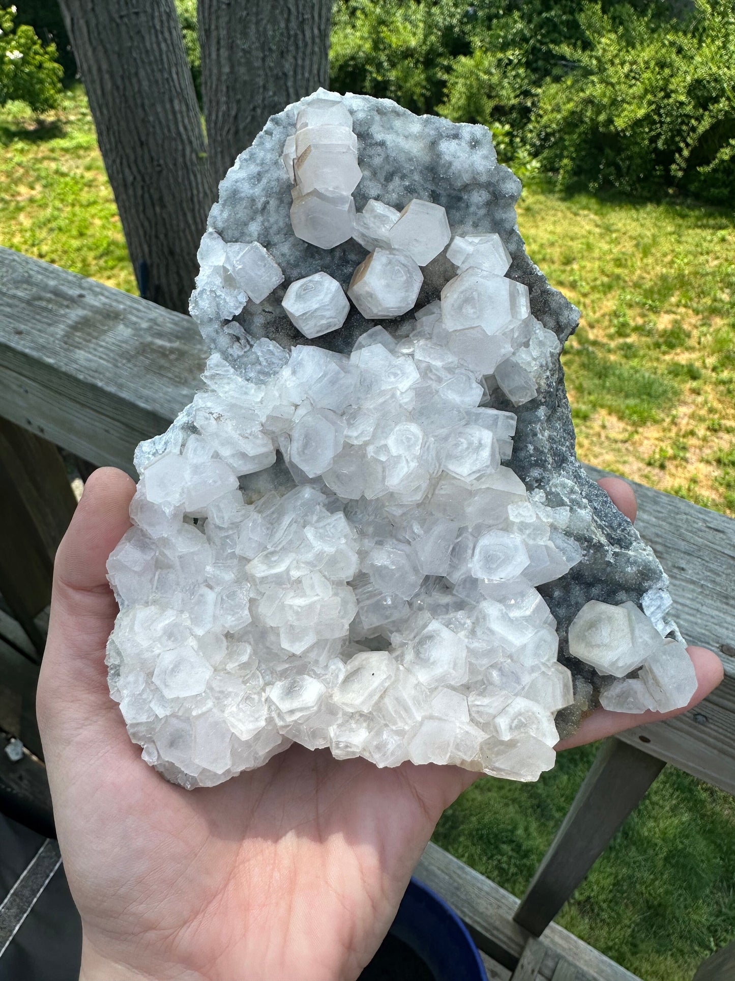 Calcite Crystals on Matrix from Xianghualing Mine China