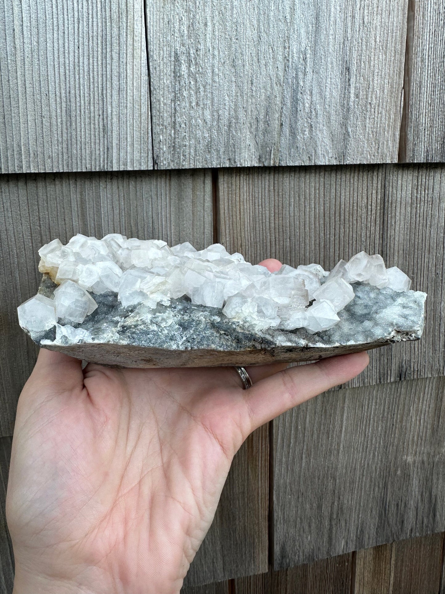 Calcite Crystals on Matrix from Xianghualing Mine China