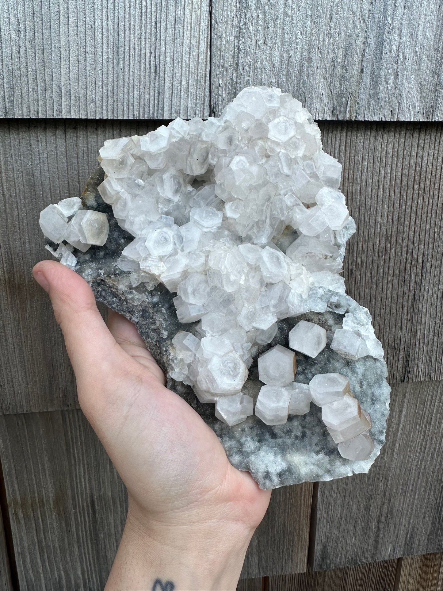 Calcite Crystals on Matrix from Xianghualing Mine China