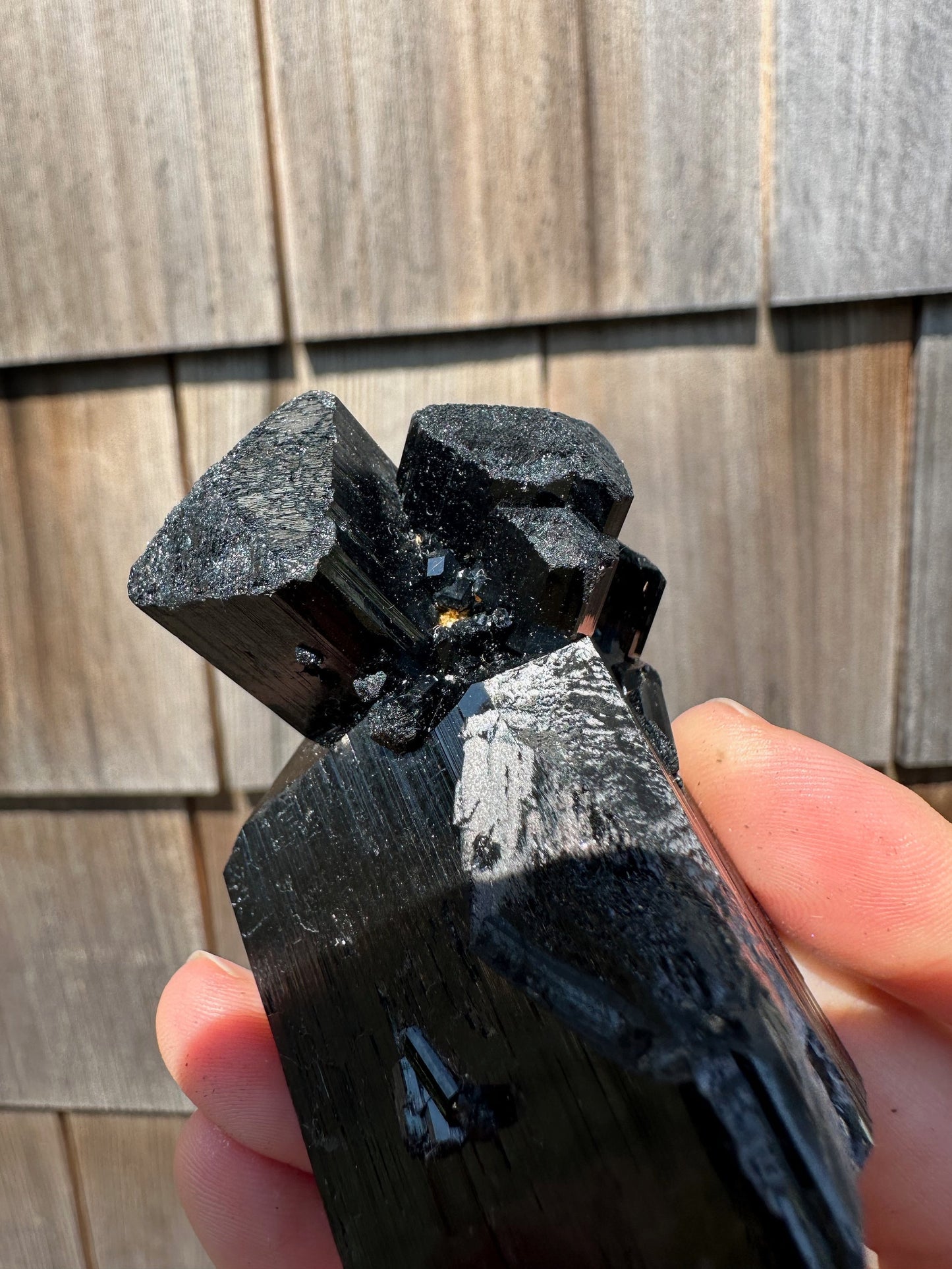 Black Tourmaline Schorl Cluster from Erongo, Namibia