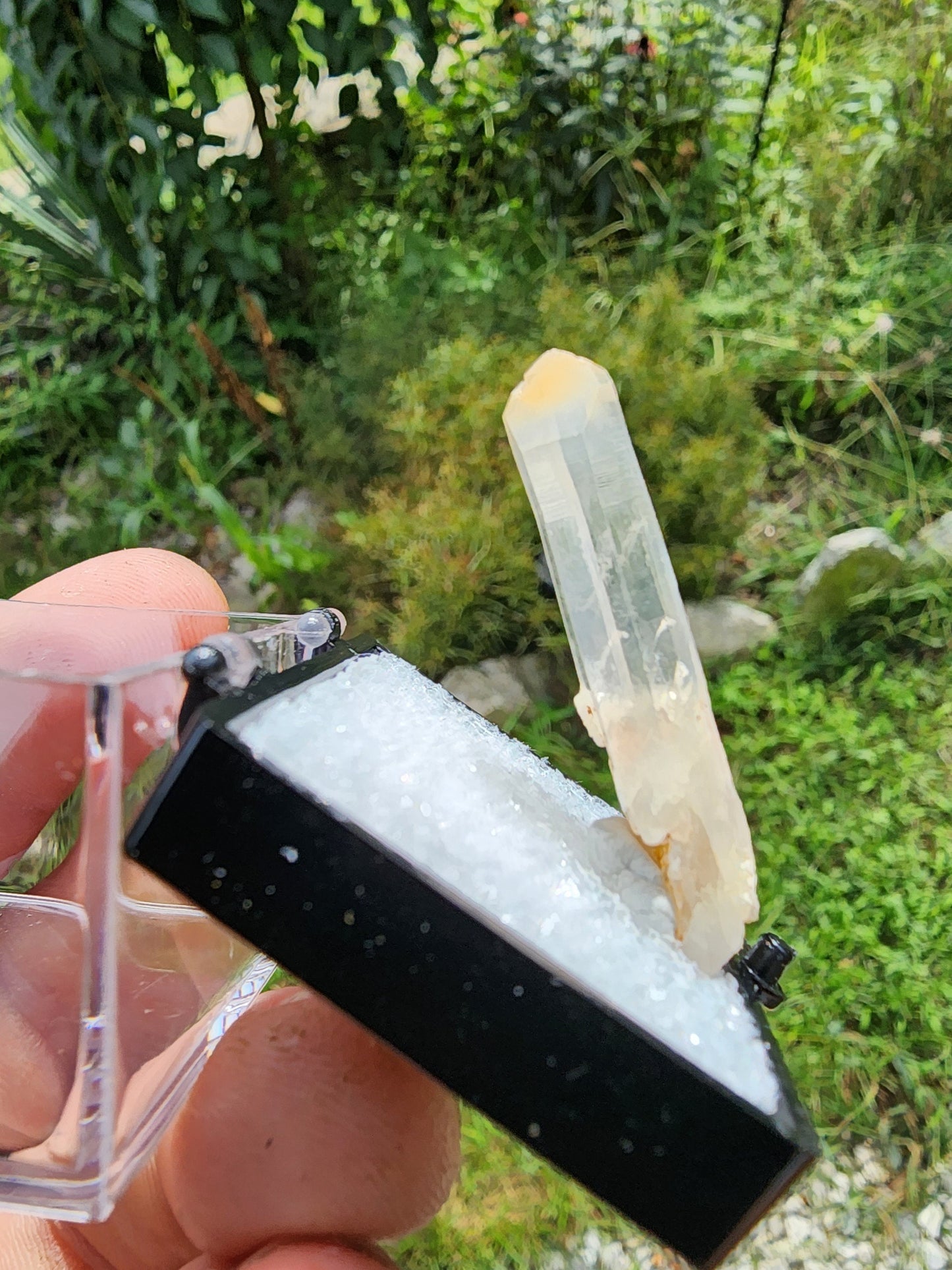 Halloysite in Quartz from Colombia