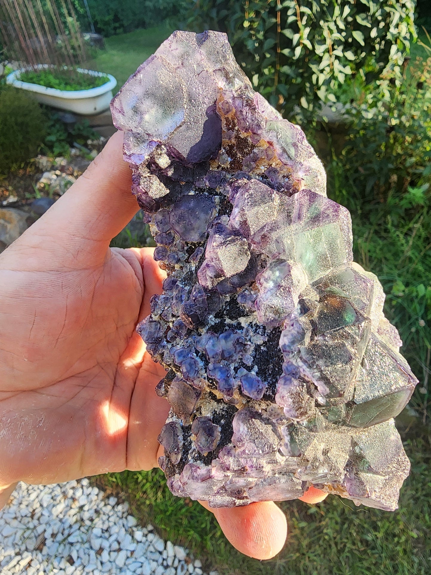 Okorusu Fluorite Large Cabinet Cluster from Namibia