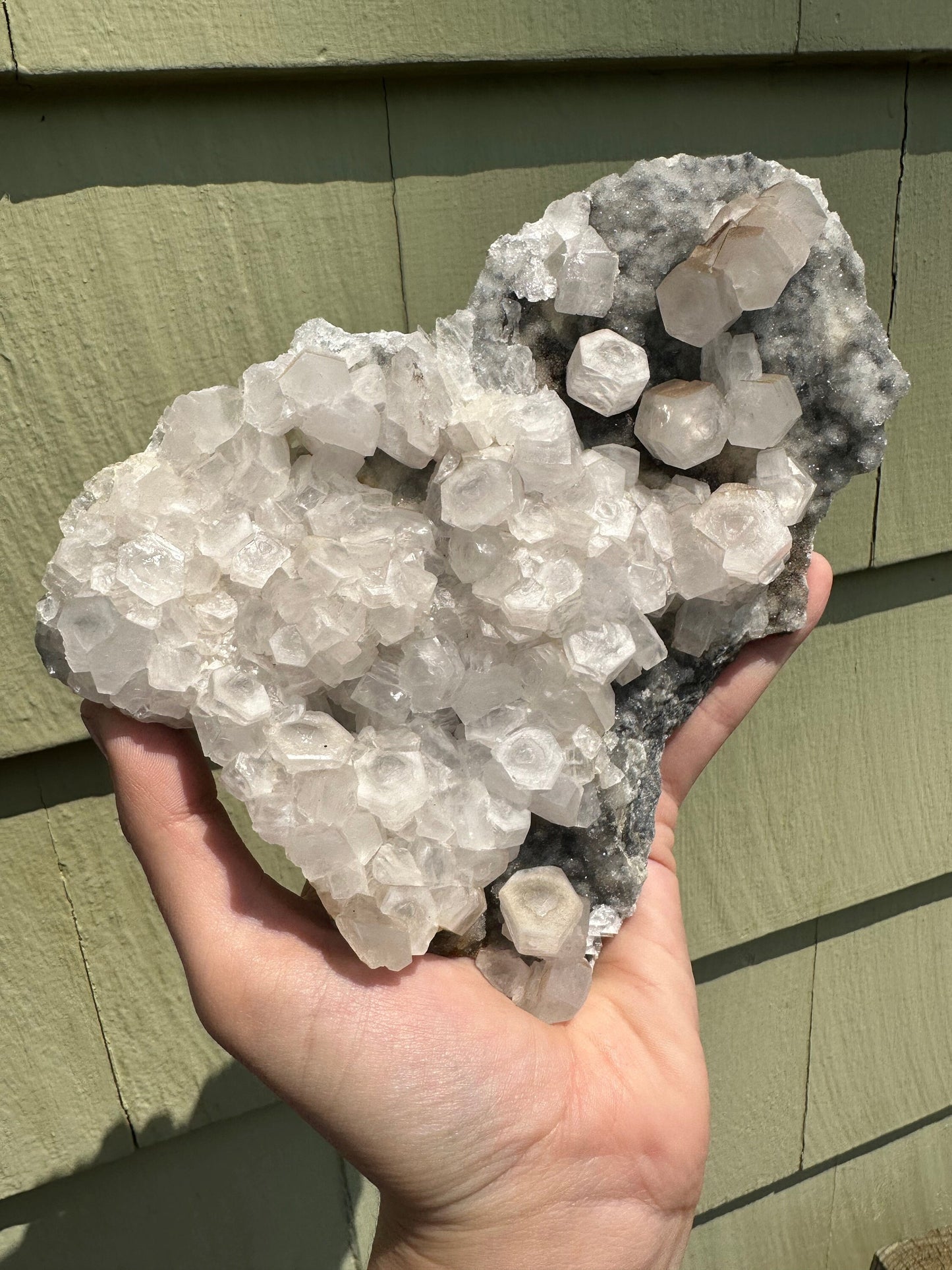 Calcite Crystals on Matrix from Xianghualing Mine China