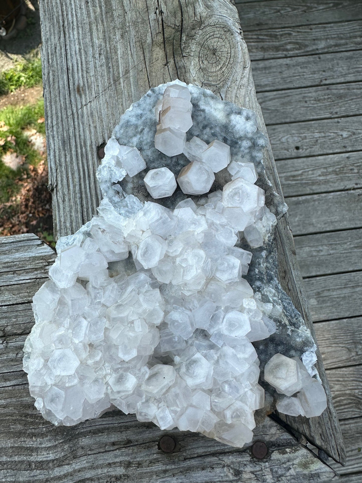 Calcite Crystals on Matrix from Xianghualing Mine China