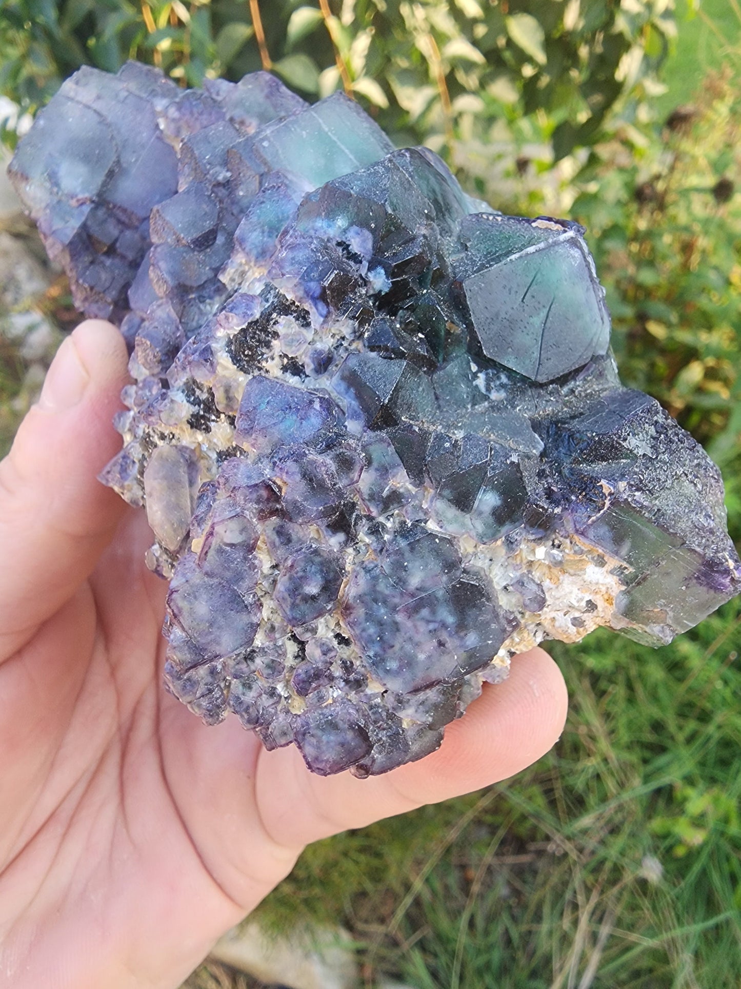 Okorusu Fluorite Large Cabinet Cluster from Namibia