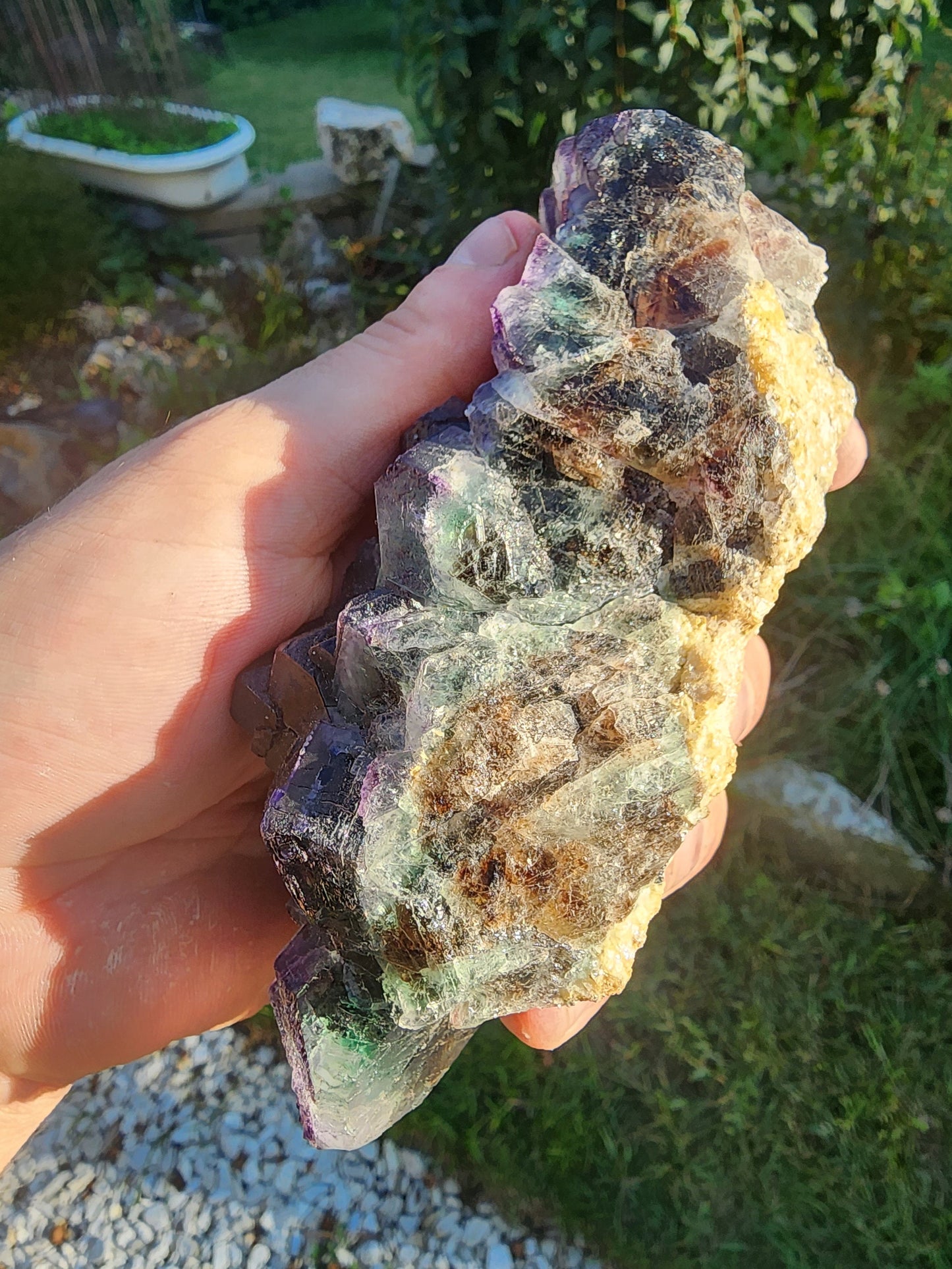 Okorusu Fluorite Large Cabinet Cluster from Namibia