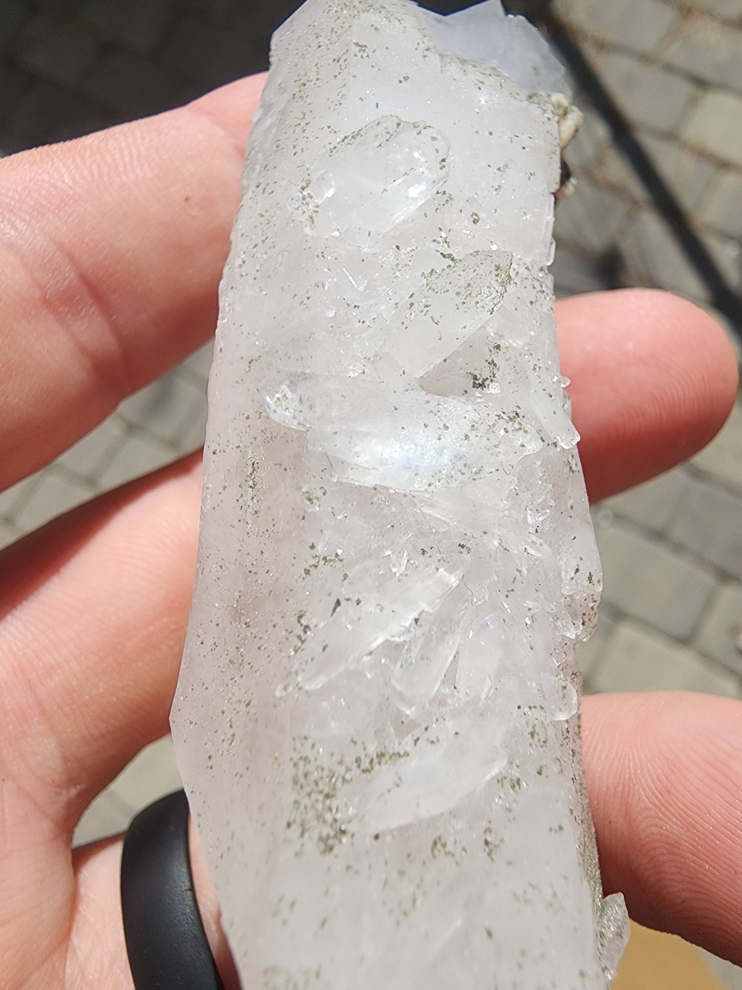 Yaogangxian Fluorite on Quartz from Yaogangxian Mine, China