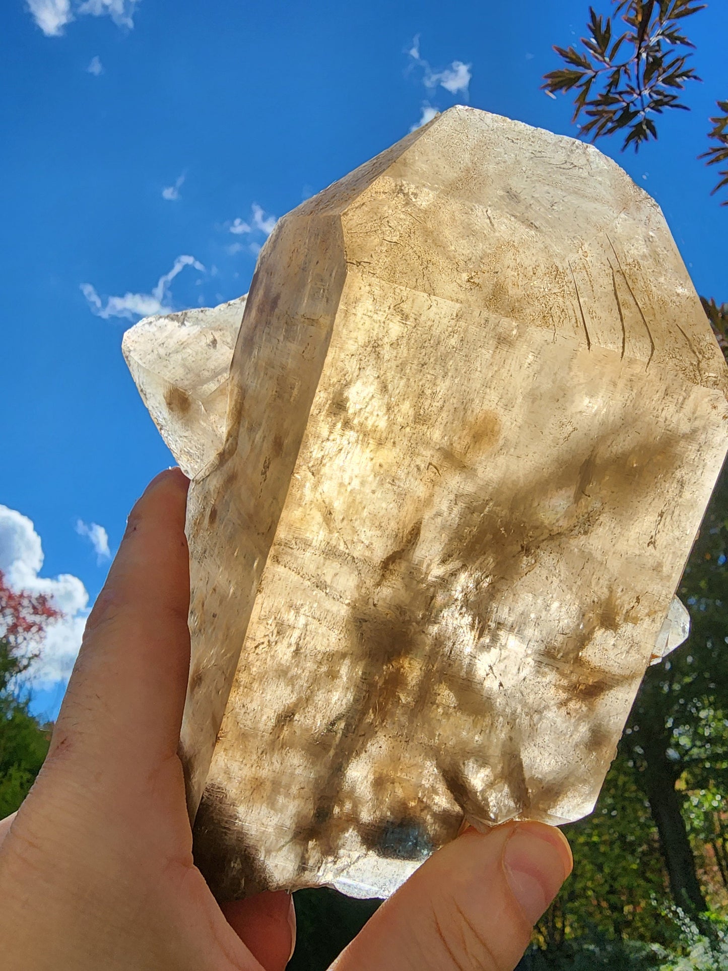 Citrine with Indicolite inclusions from Minas Gerais, Brazil