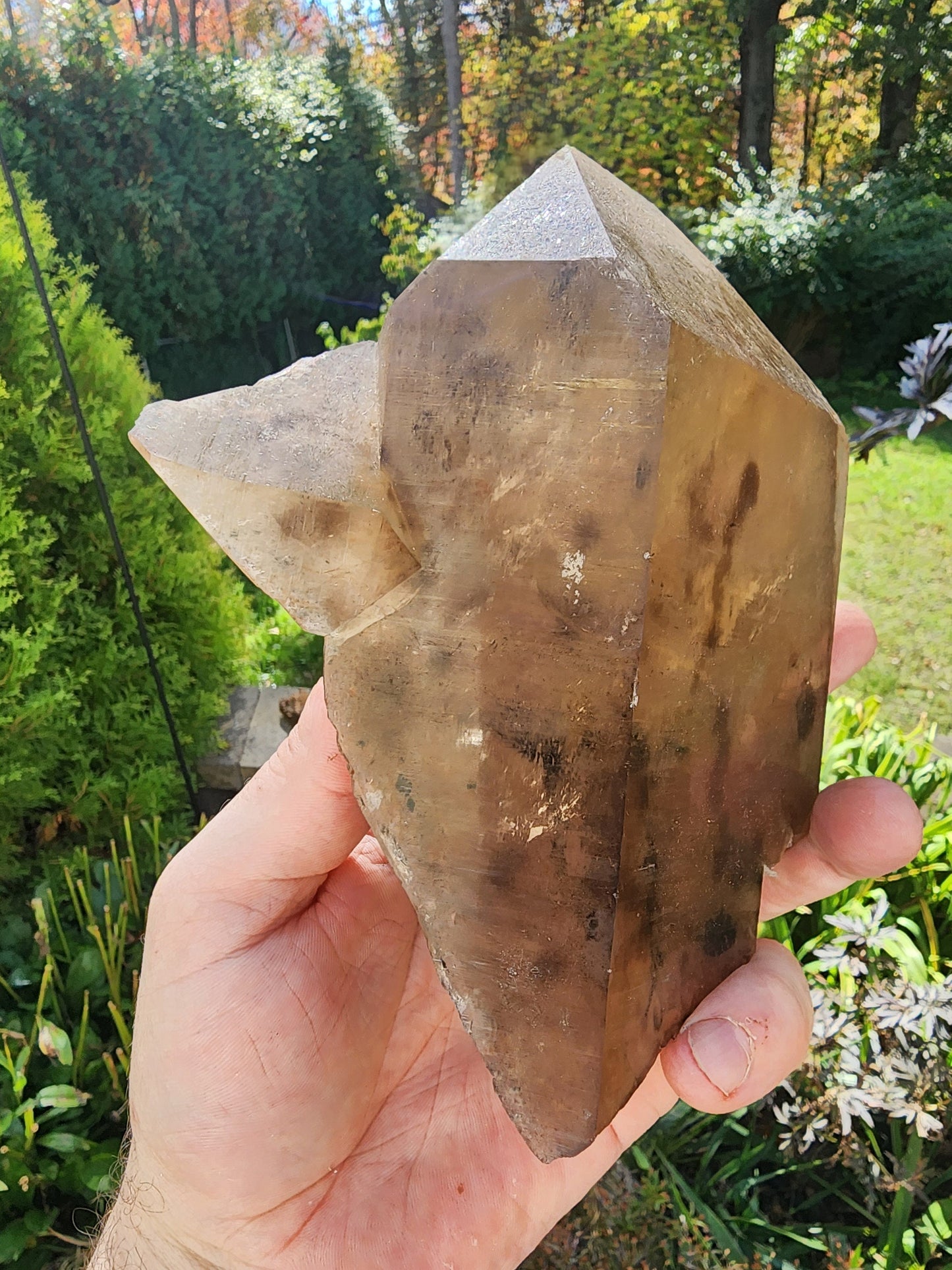 Citrine with Indicolite inclusions from Minas Gerais, Brazil