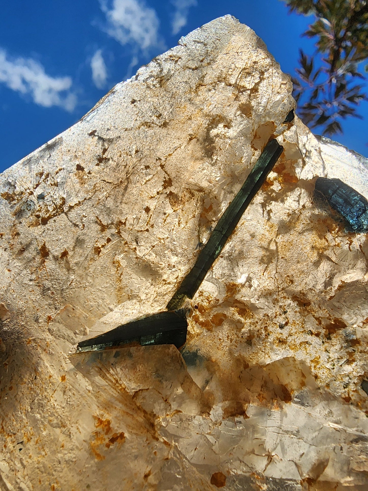 Citrine with Indicolite inclusions from Minas Gerais, Brazil