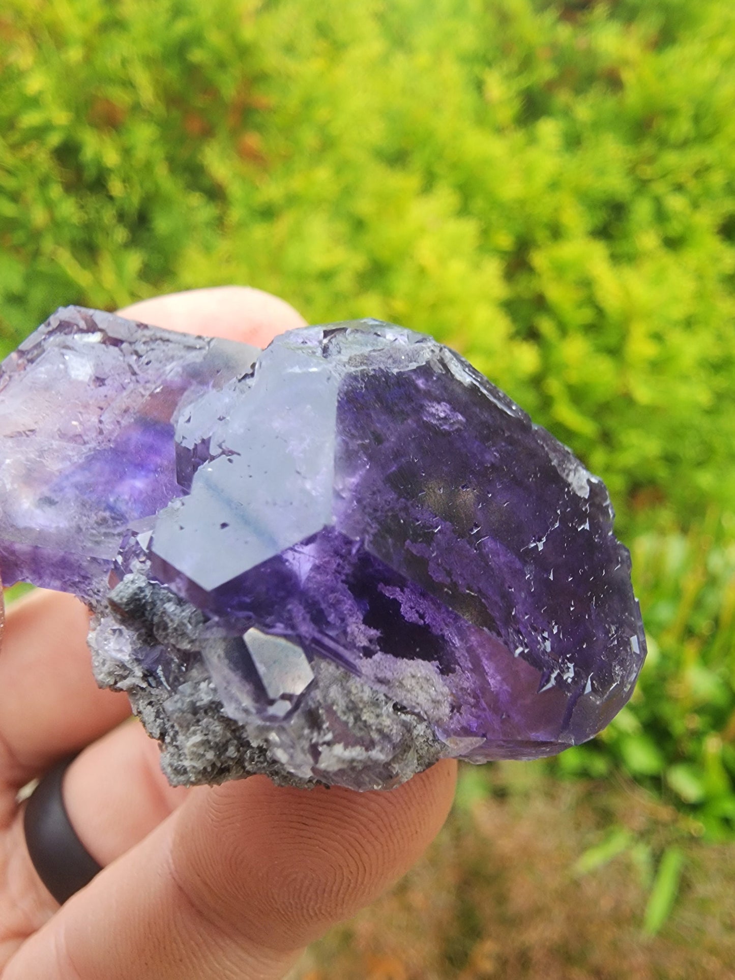 Purple Blue "Tanzanite" Fluorite from Xia Yang Mine China