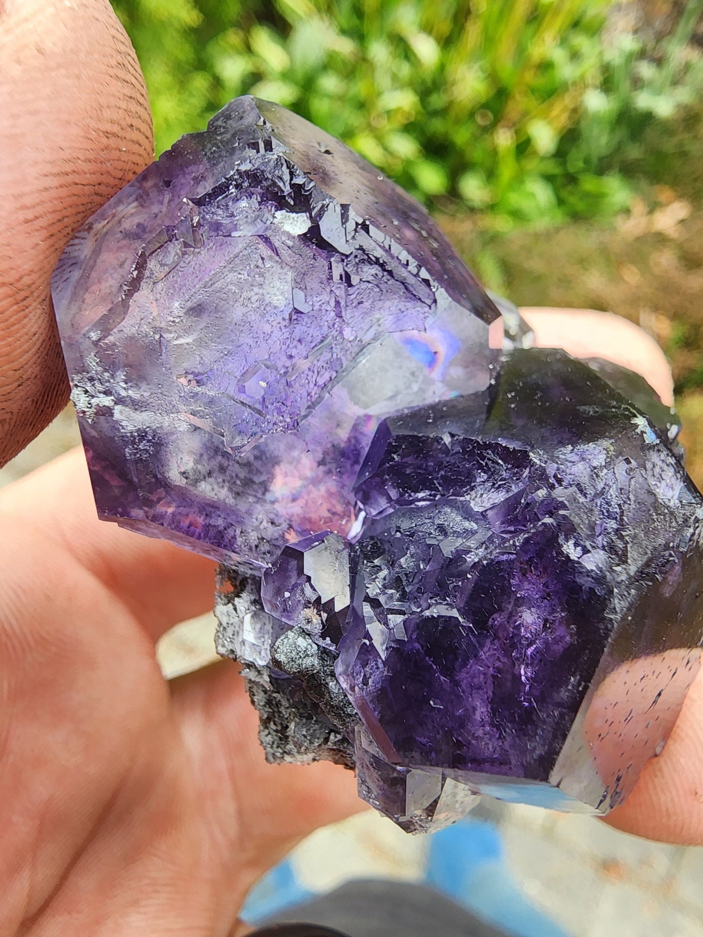Purple Blue "Tanzanite" Fluorite from Xia Yang Mine China