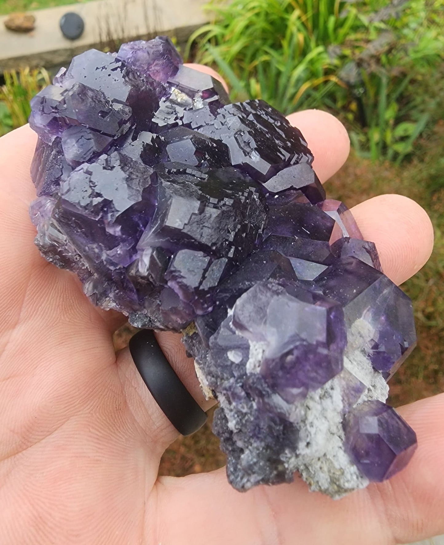 Purple Blue "Tanzanite" Fluorite from Xia Yang Mine China