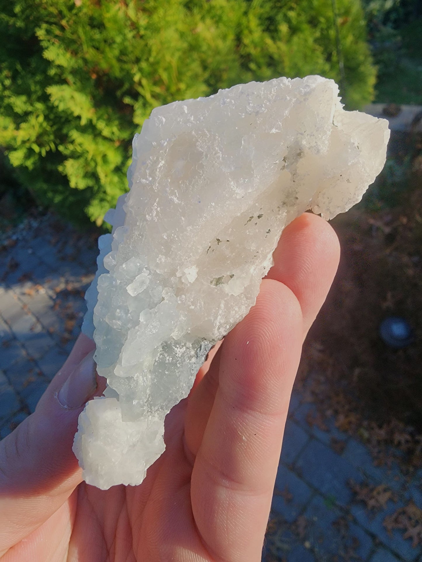 Calcite with Blue Fluorite from Xianghualing Mine China