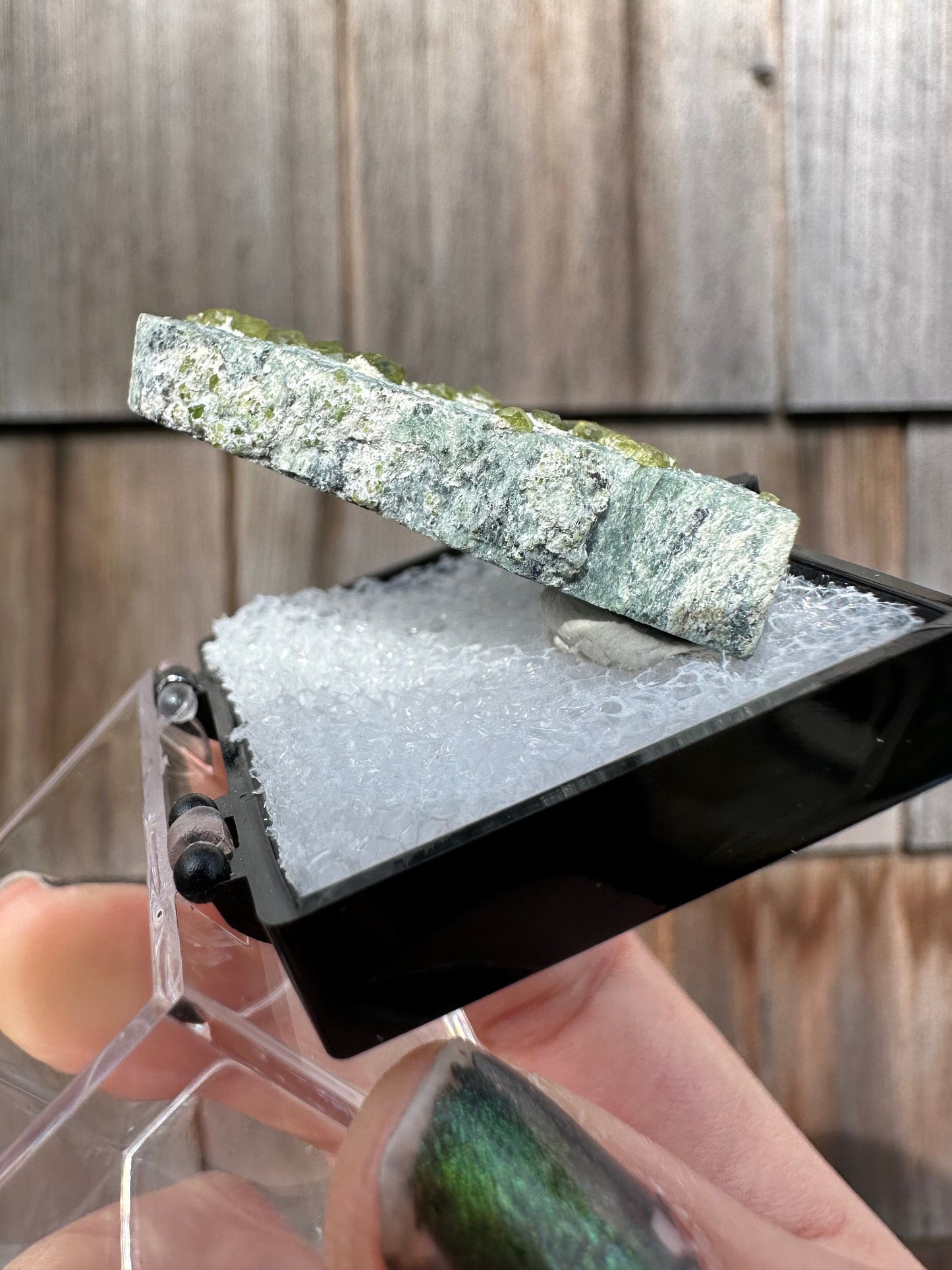 Demantoid Garnets on Matrix from Italy