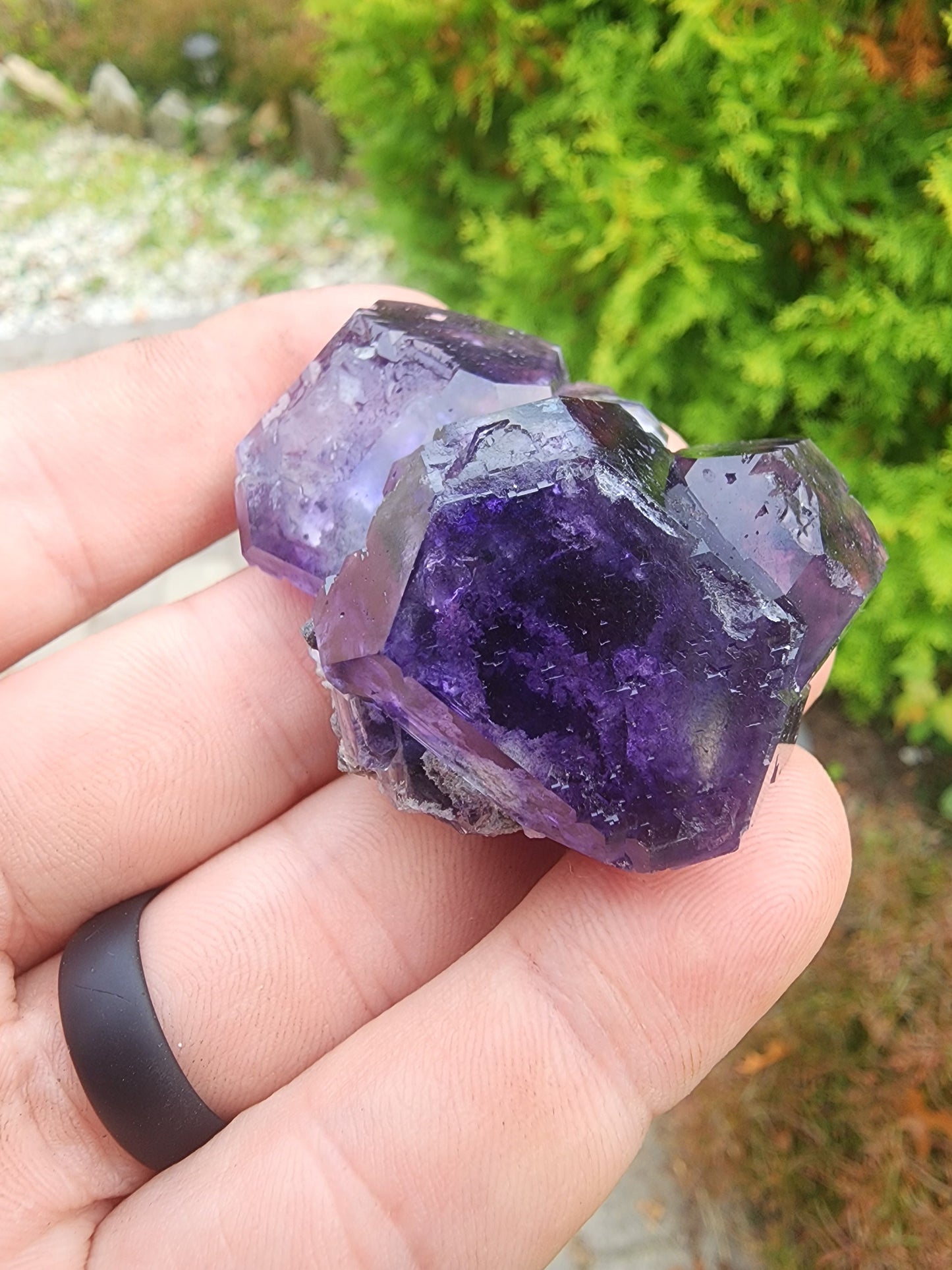 Purple Blue "Tanzanite" Fluorite from Xia Yang Mine China
