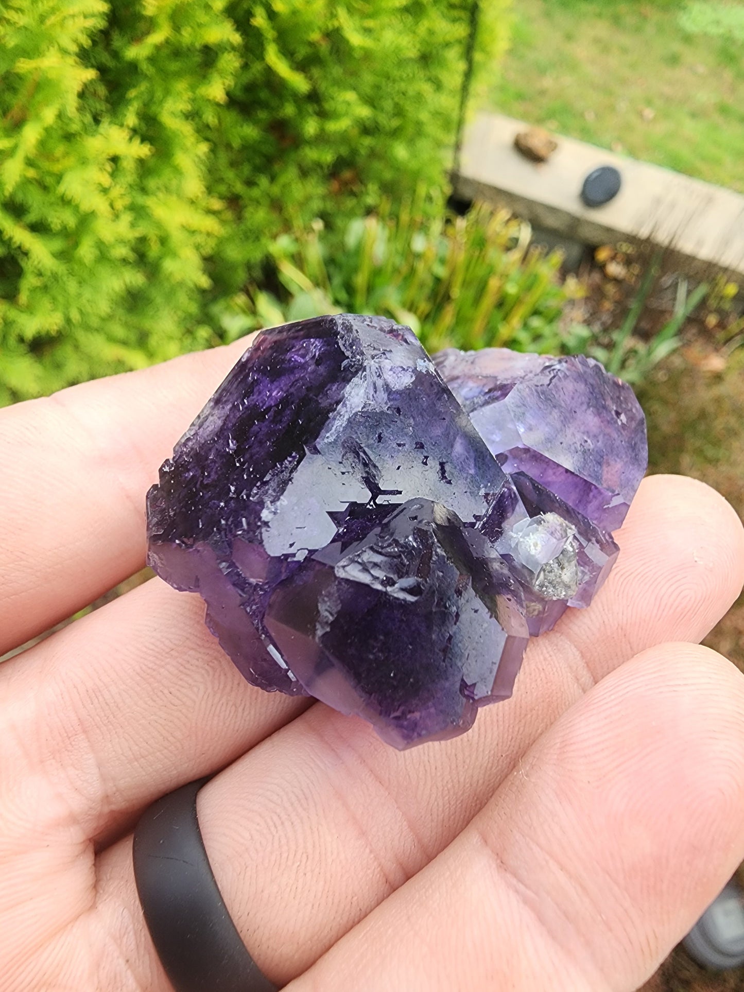 Purple Blue "Tanzanite" Fluorite from Xia Yang Mine China