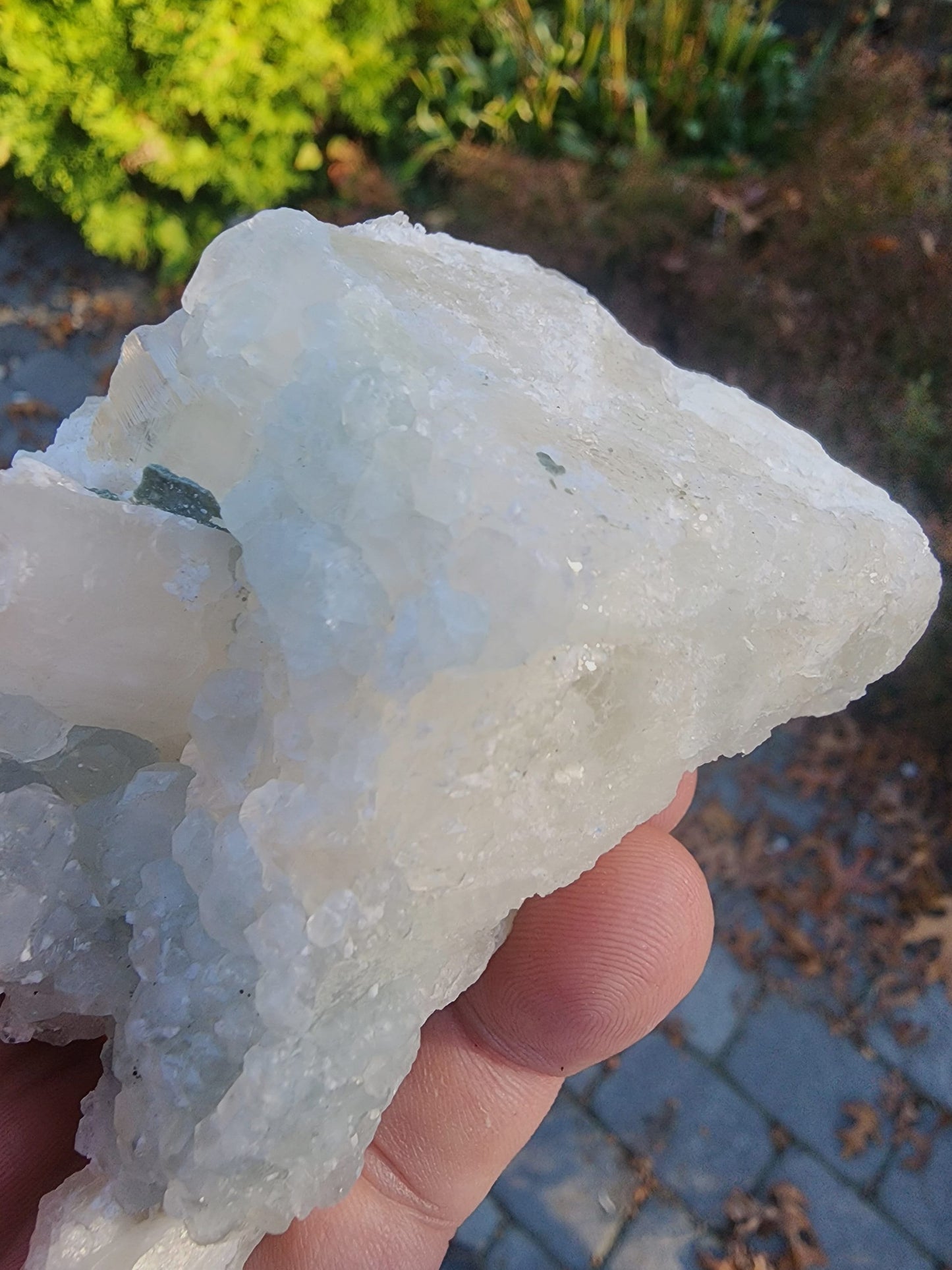 Calcite with Blue Fluorite from Xianghualing Mine China