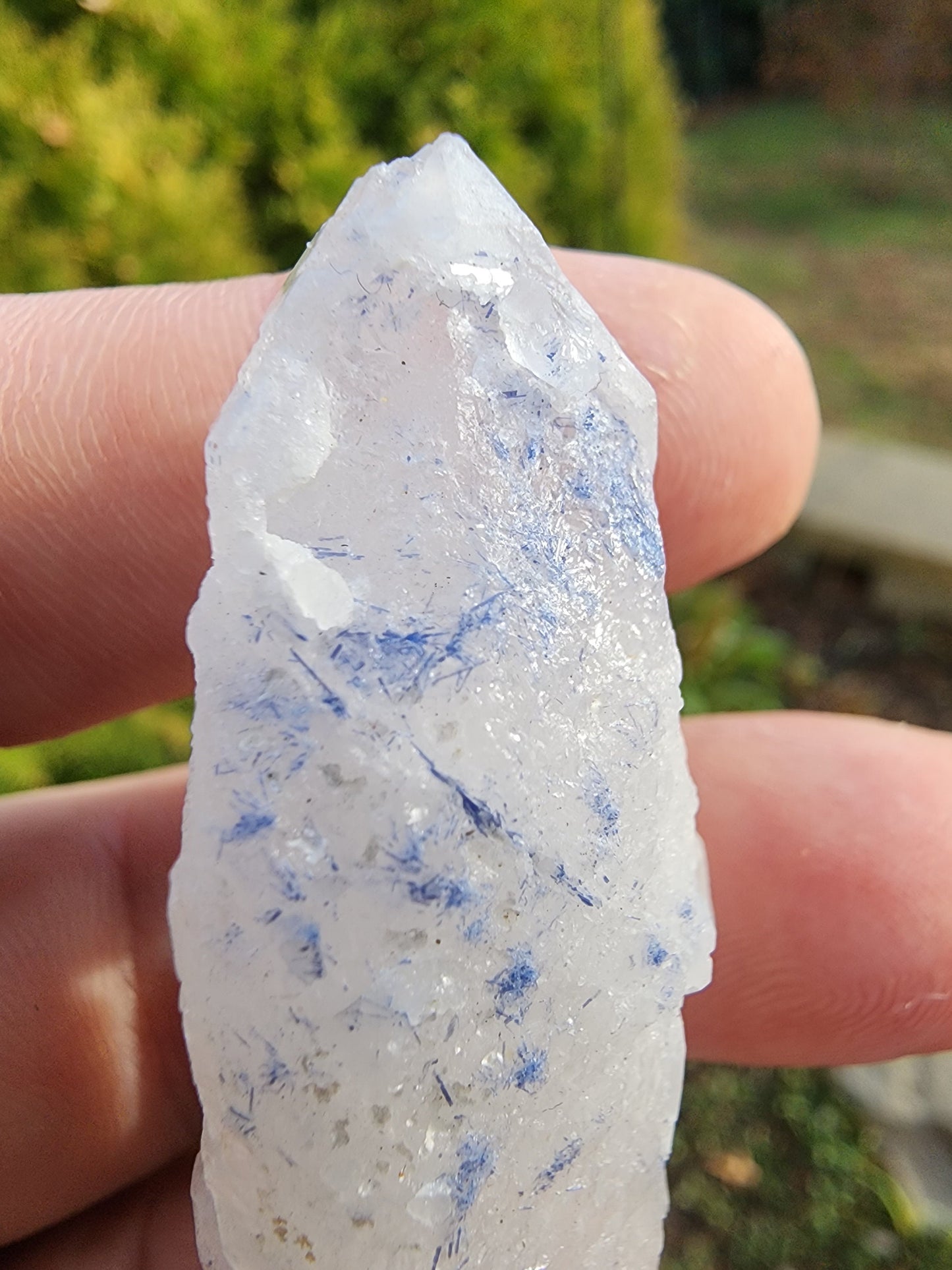 Quartz with Dumortierite Inclusions from Bahia, Brazil