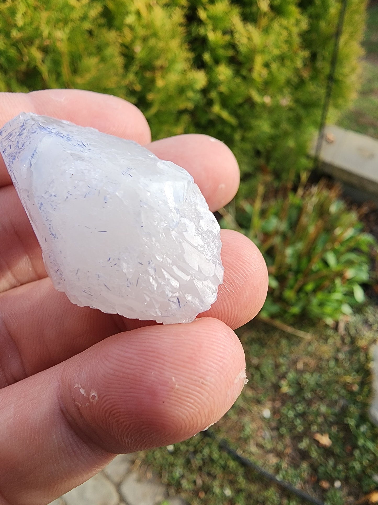 Quartz with Dumortierite Inclusions from Bahia, Brazil