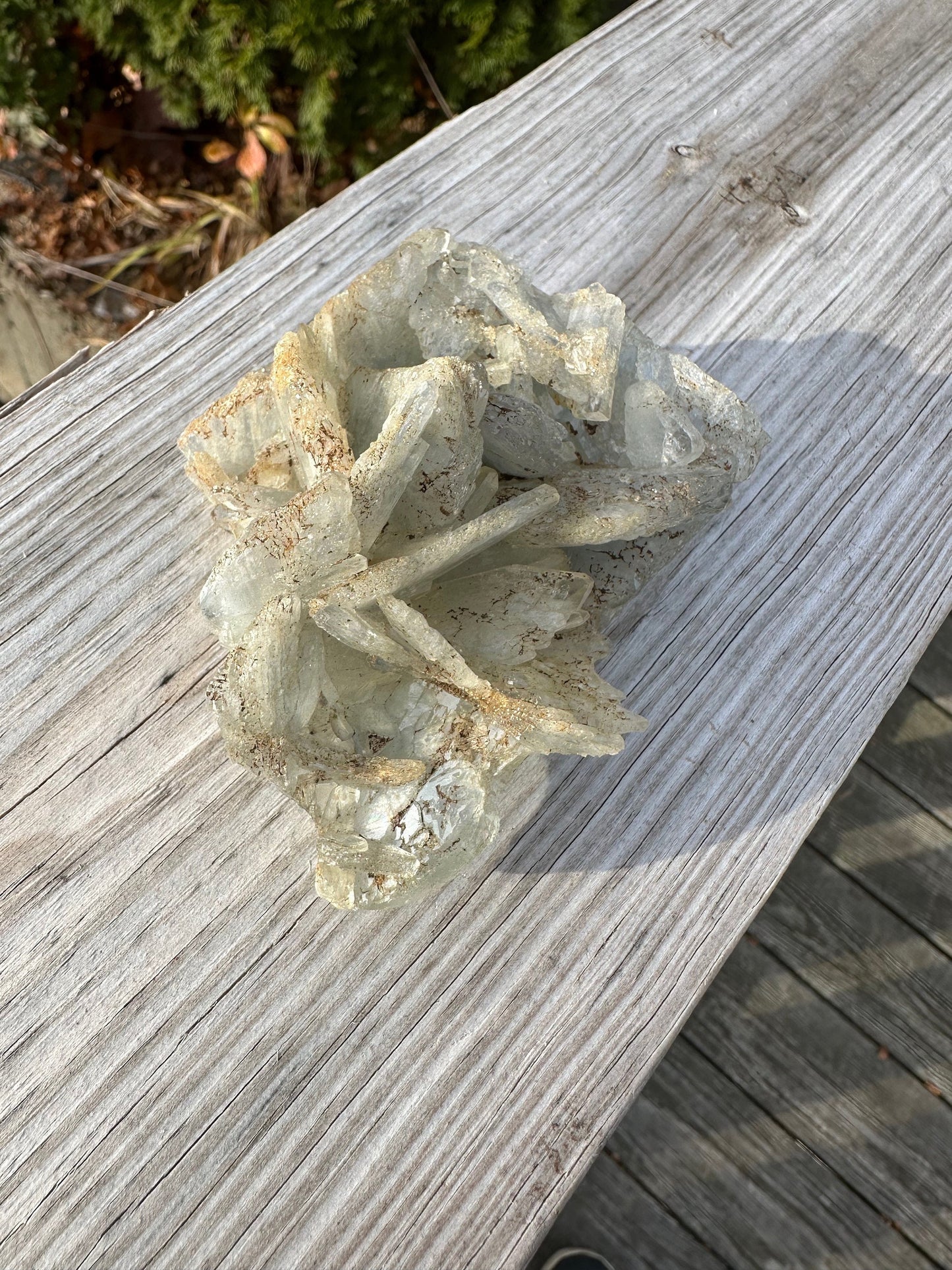 Cabinet Blue Barite Cluster from Morocco
