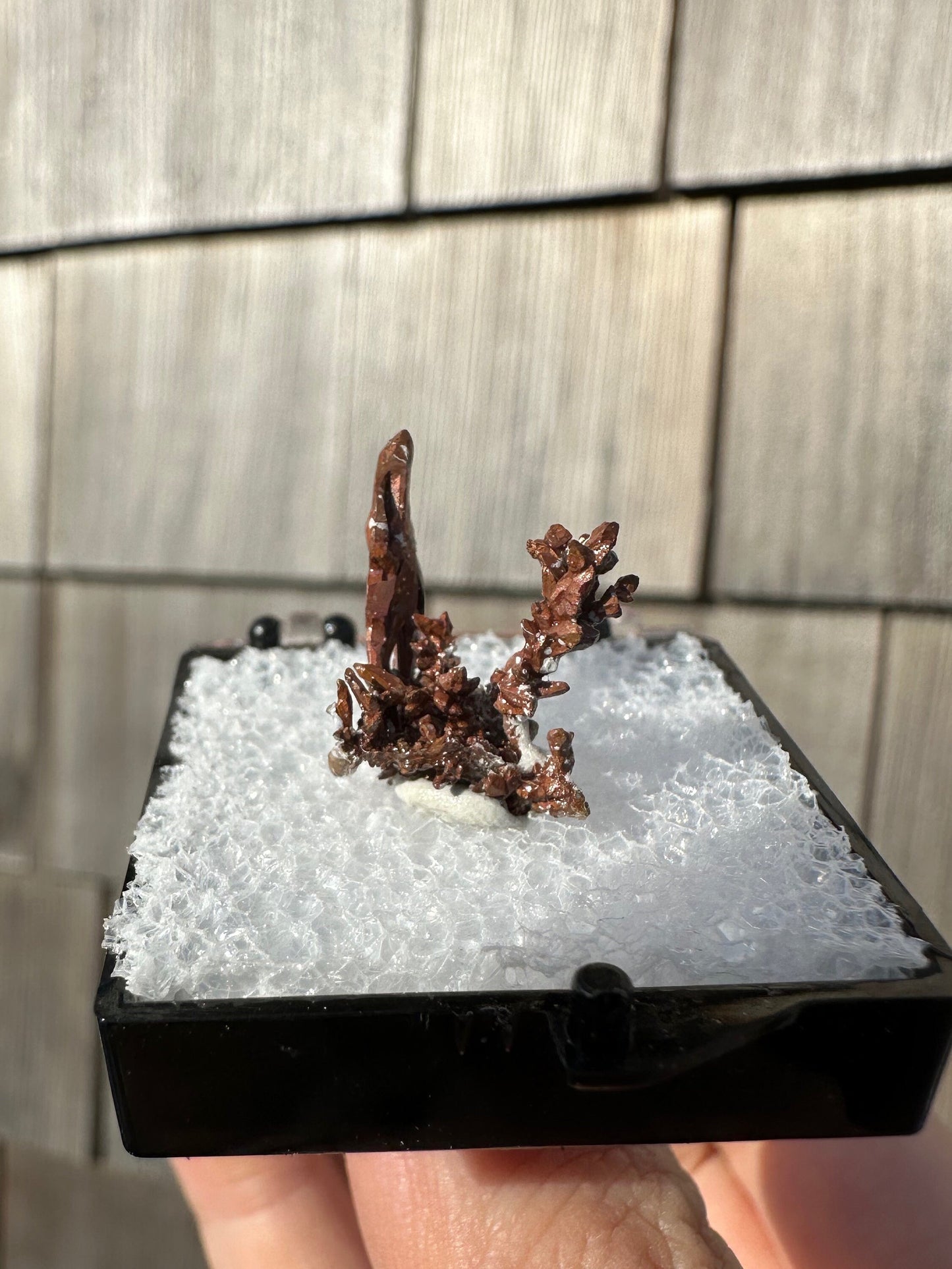 Spinel-Twinned Copper Crystal Cluster from Morocco