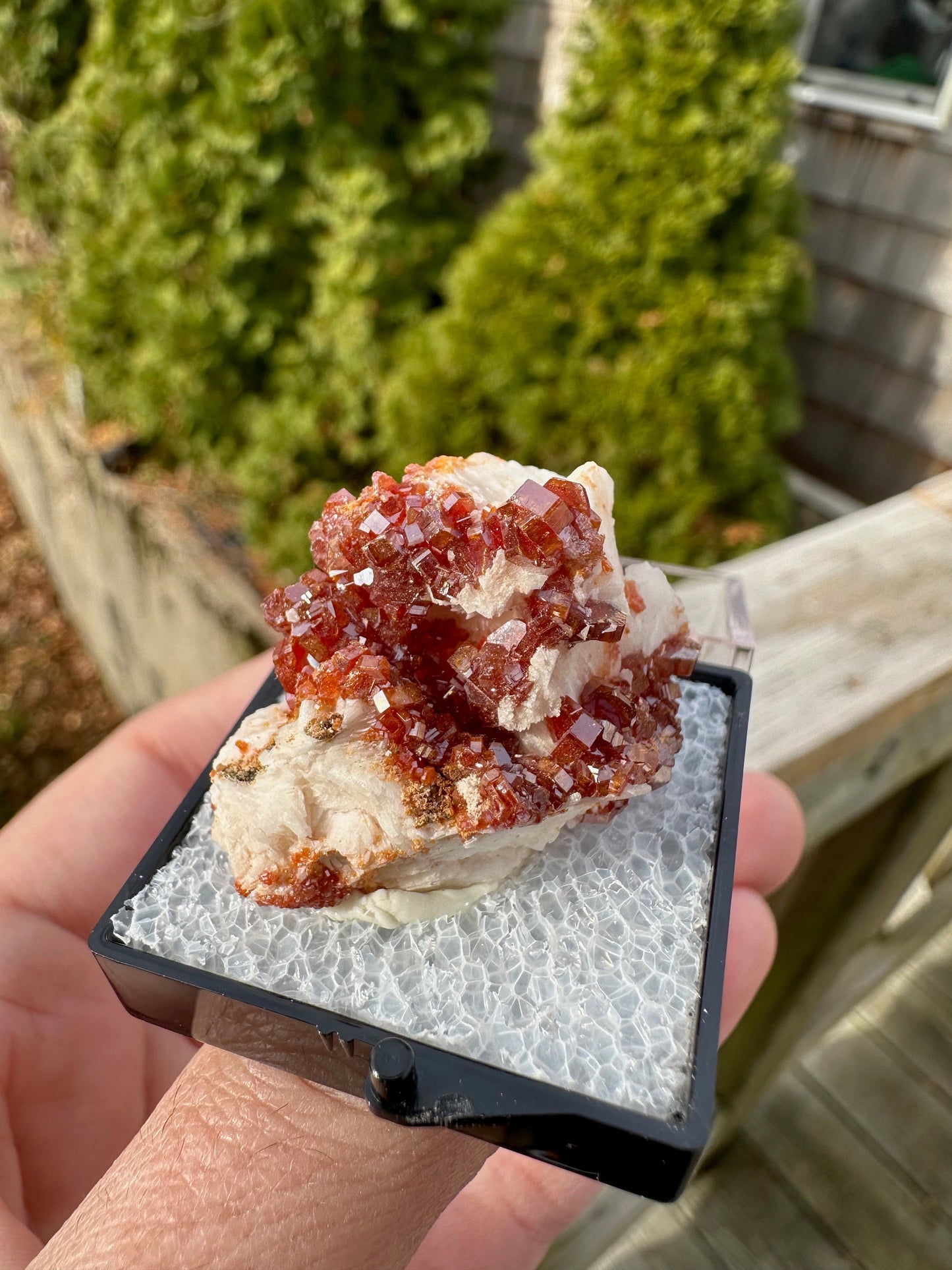 Bright Red Vanadinite Crystals from Morocco
