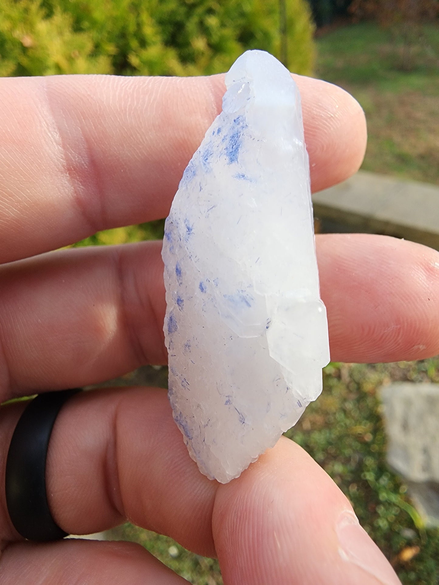 Quartz with Dumortierite Inclusions from Bahia, Brazil