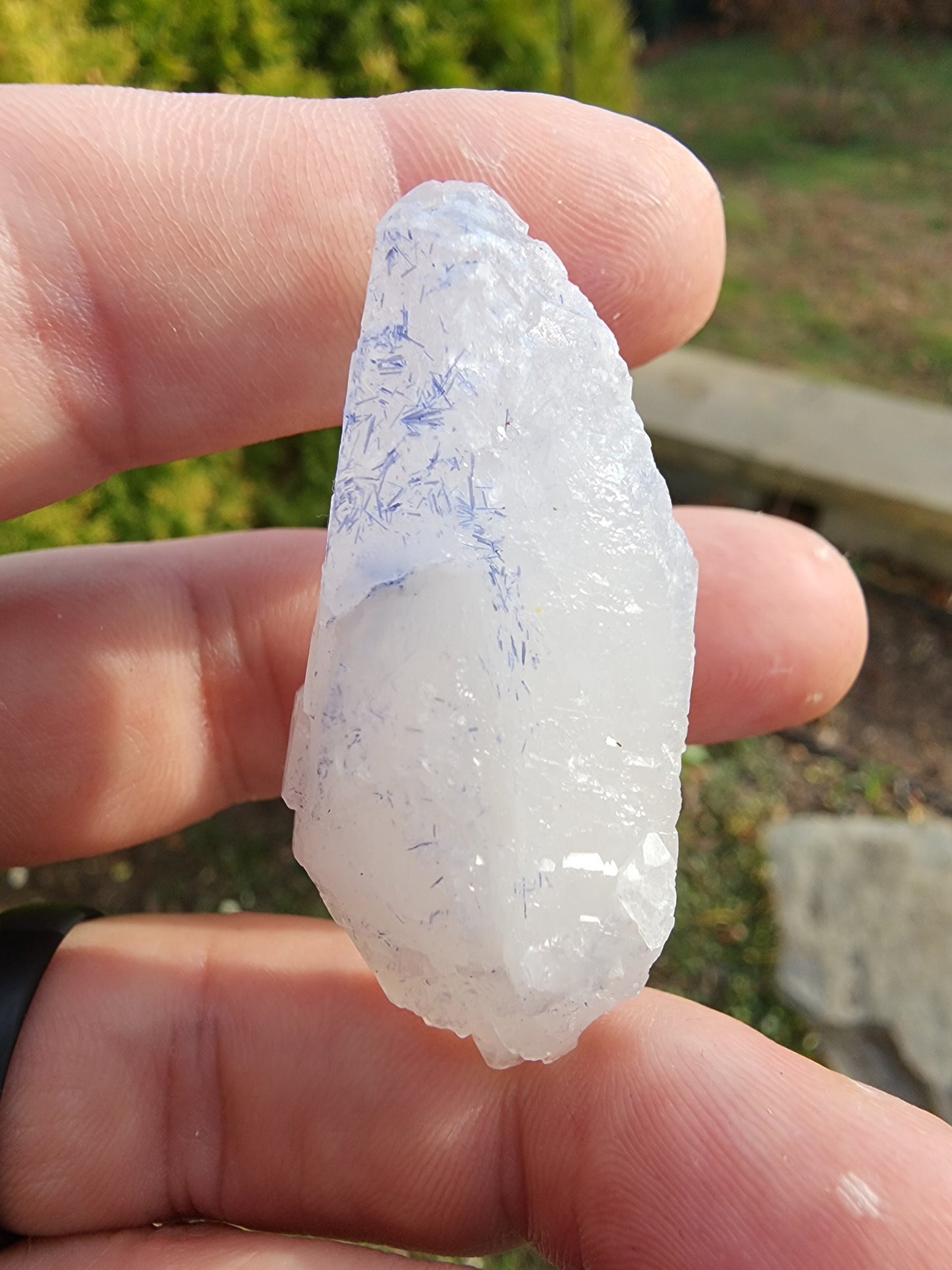 Quartz with Dumortierite Inclusions from Bahia, Brazil