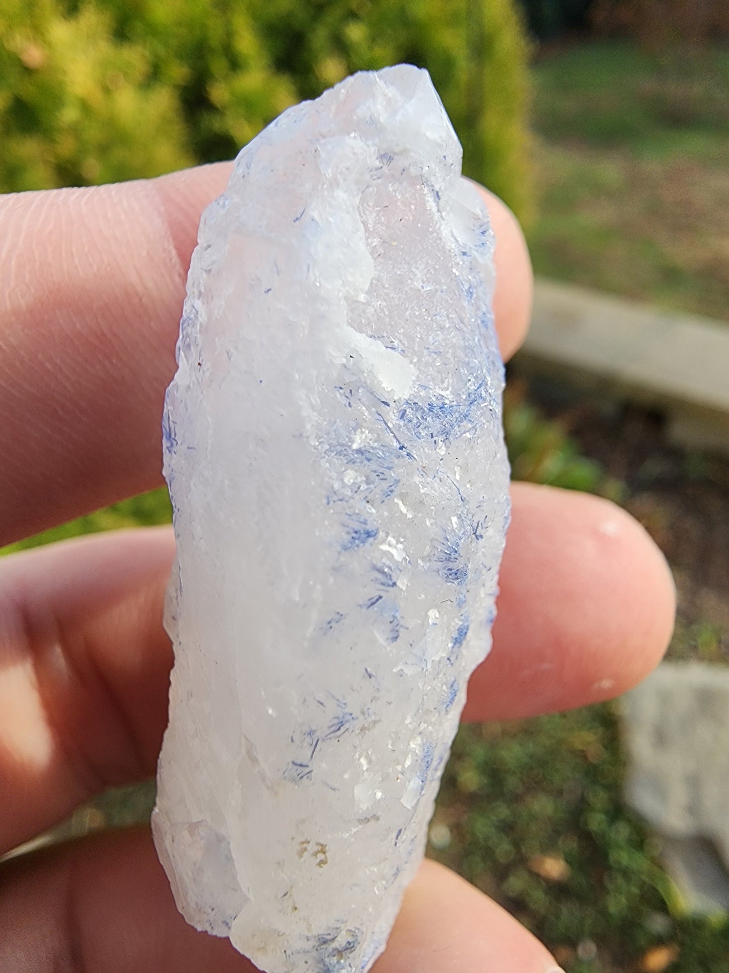 Quartz with Dumortierite Inclusions from Bahia, Brazil