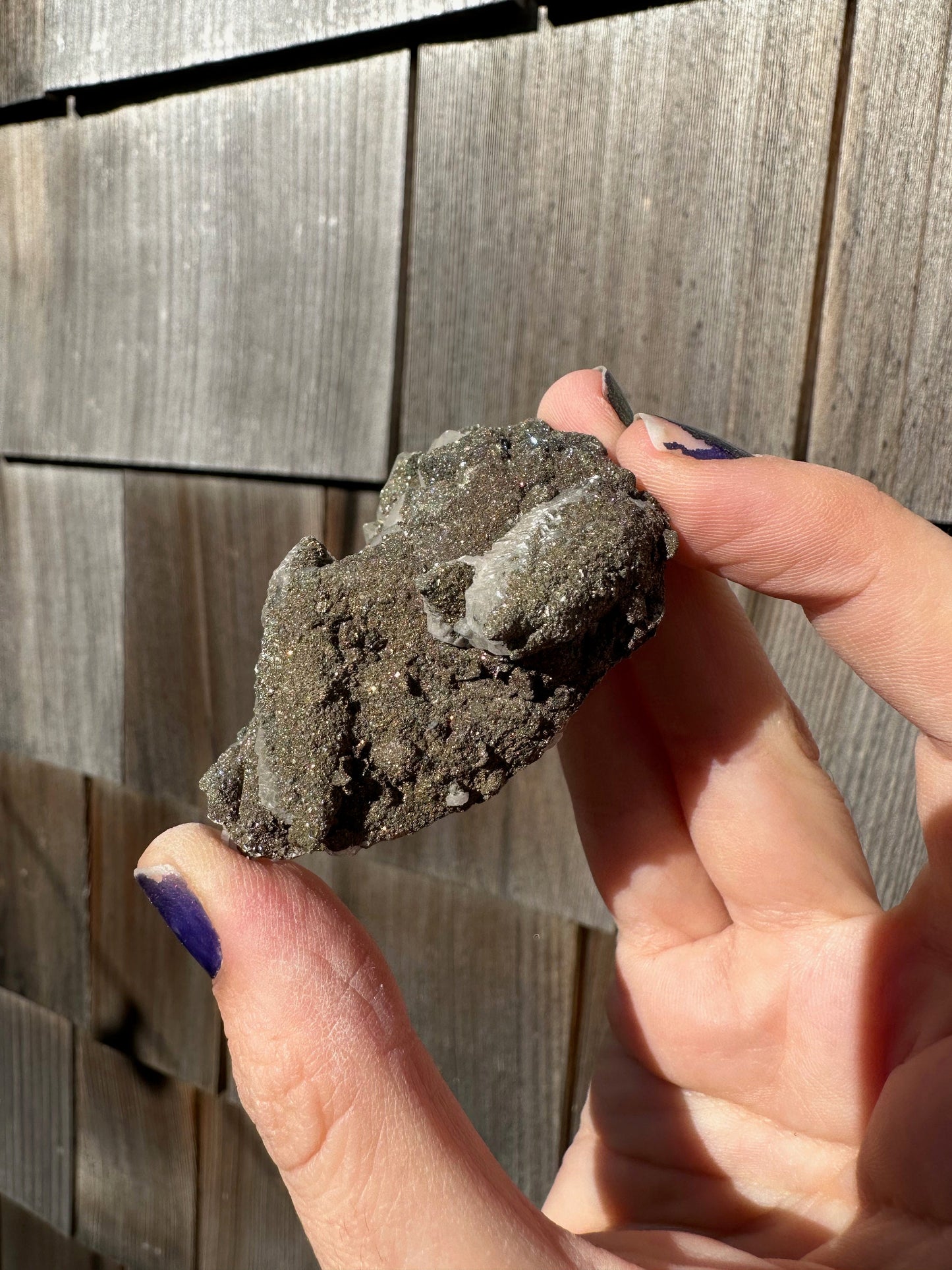 Calcite with Calcopyrite on Fluorite from El Hammam Mine Morocco