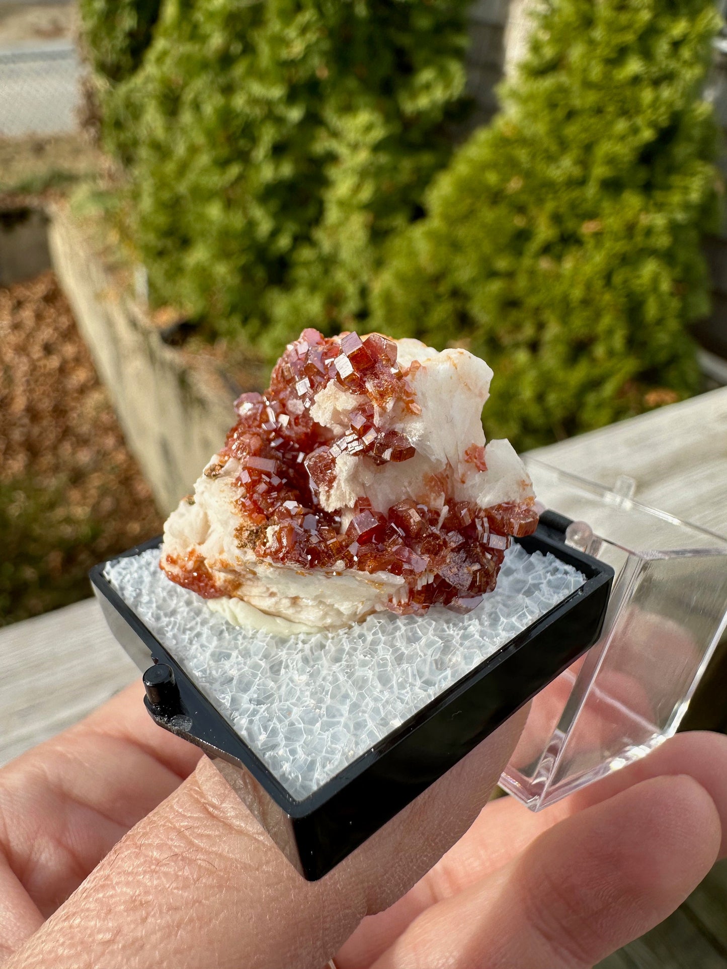Bright Red Vanadinite Crystals from Morocco