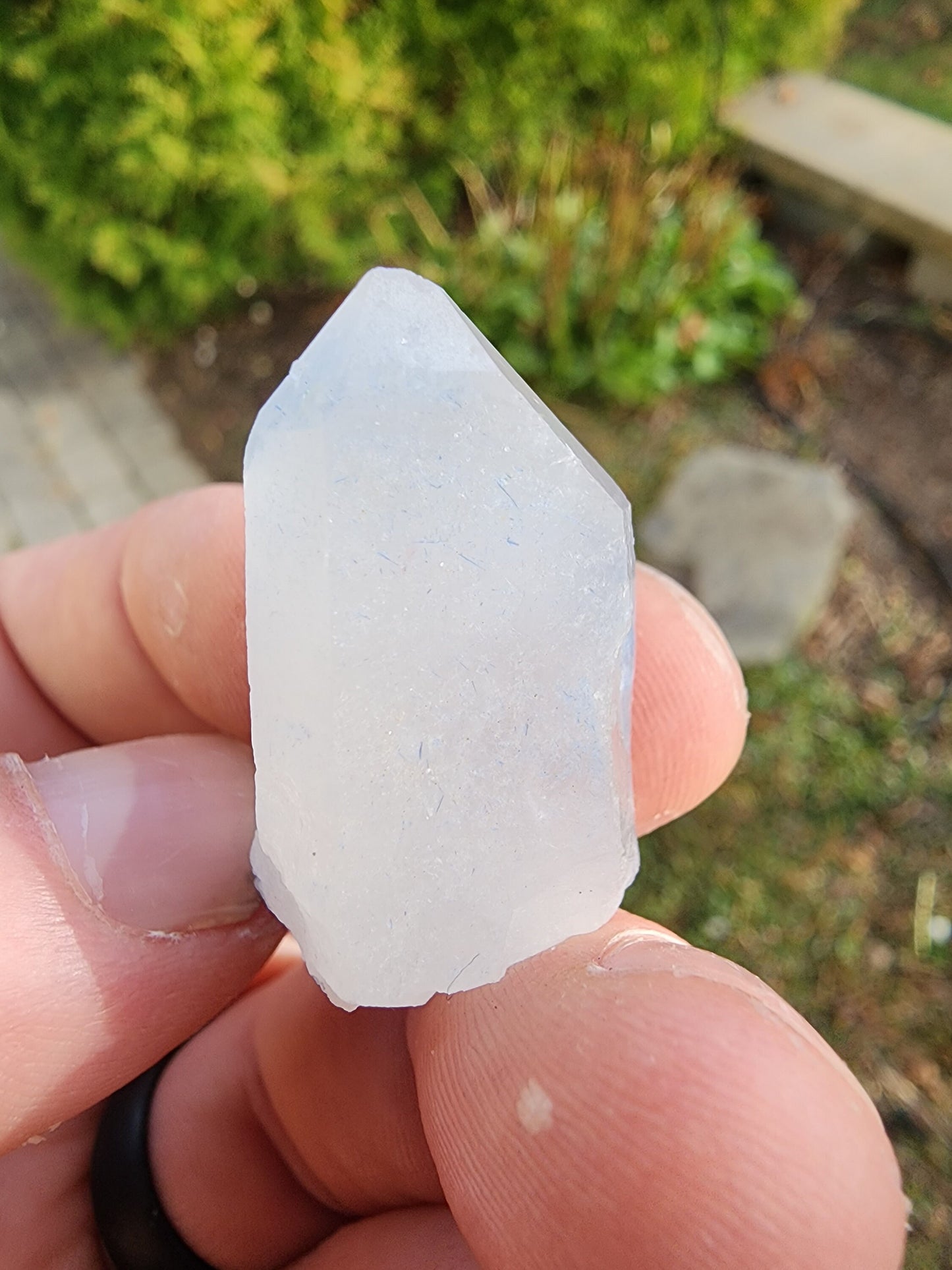 Quartz with Dumortierite Inclusions from Bahia, Brazil