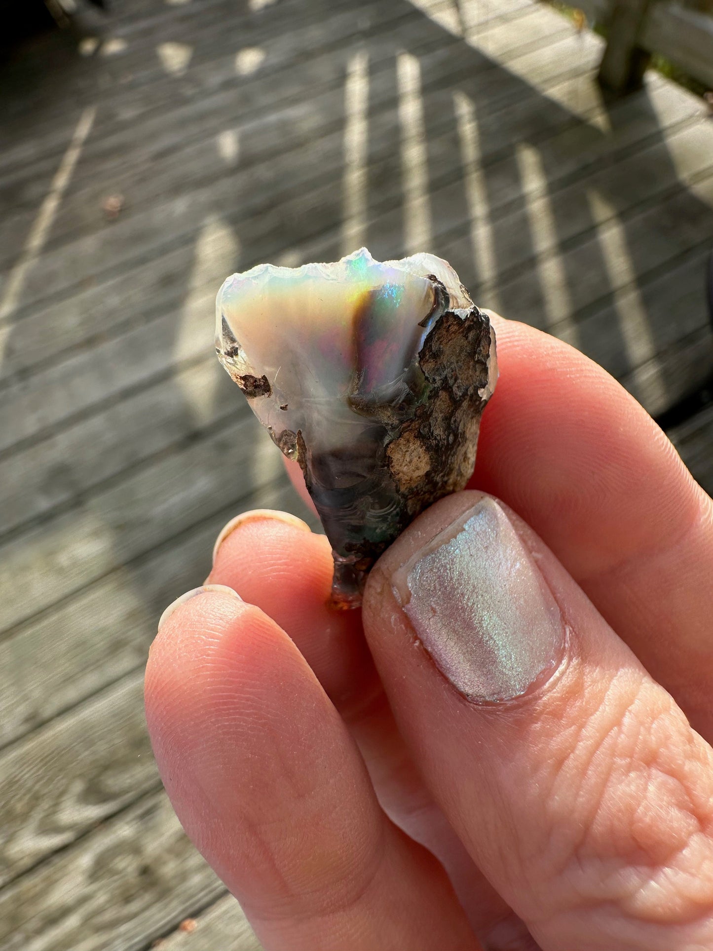 Flashy Semi-Black Opal Rough from Ethiopia