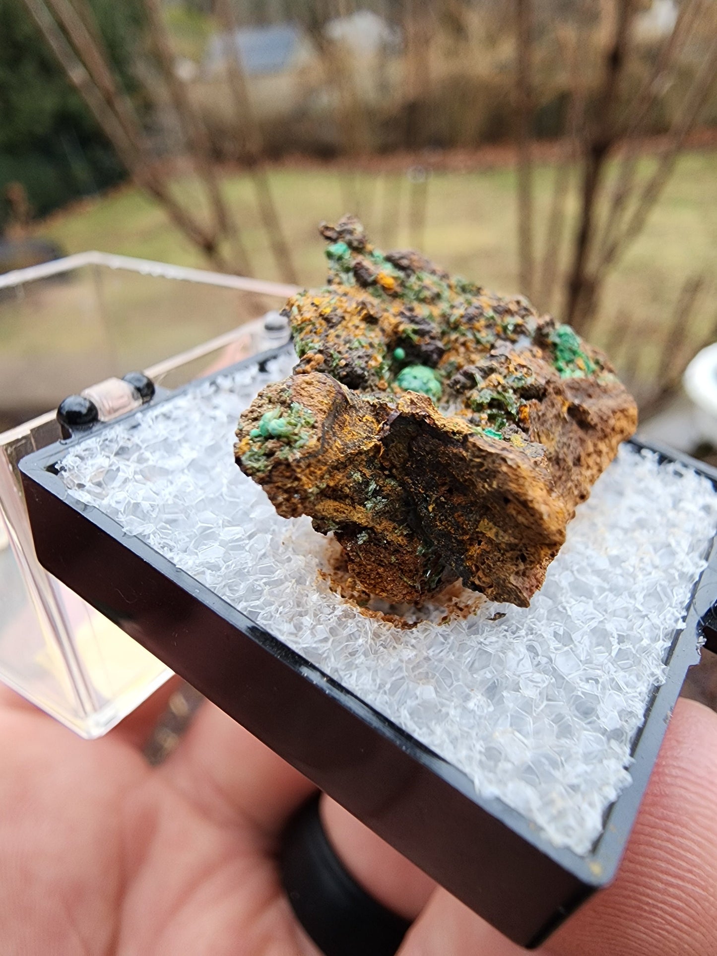 Olivenite with Pharmacosiderite from Gold Hill, Utah