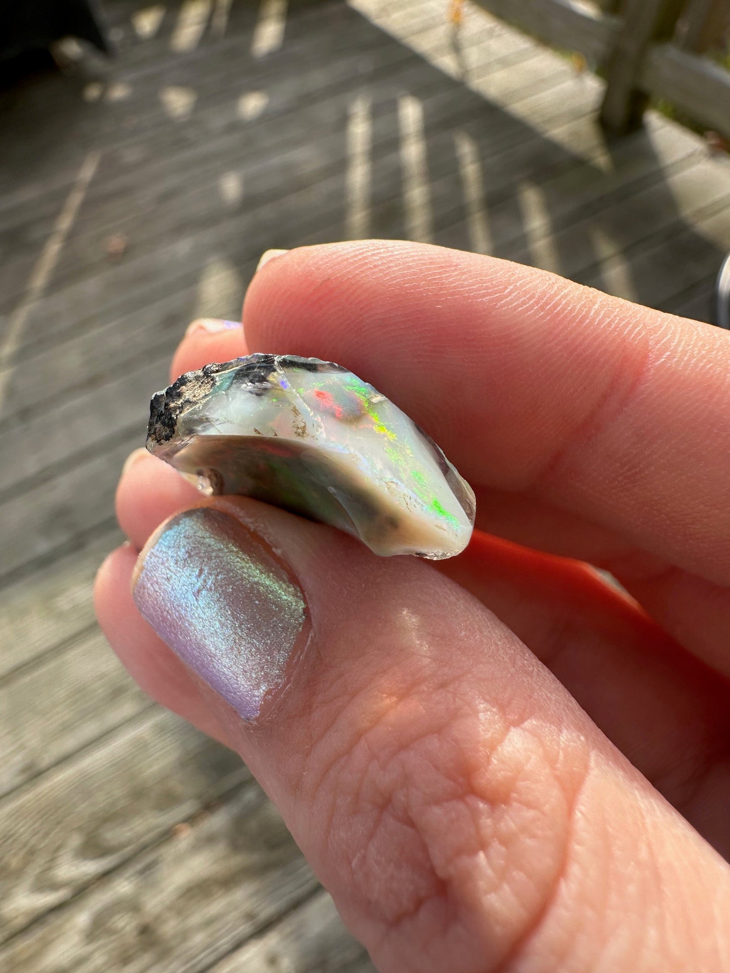 Flashy Semi-Black Opal Rough from Ethiopia