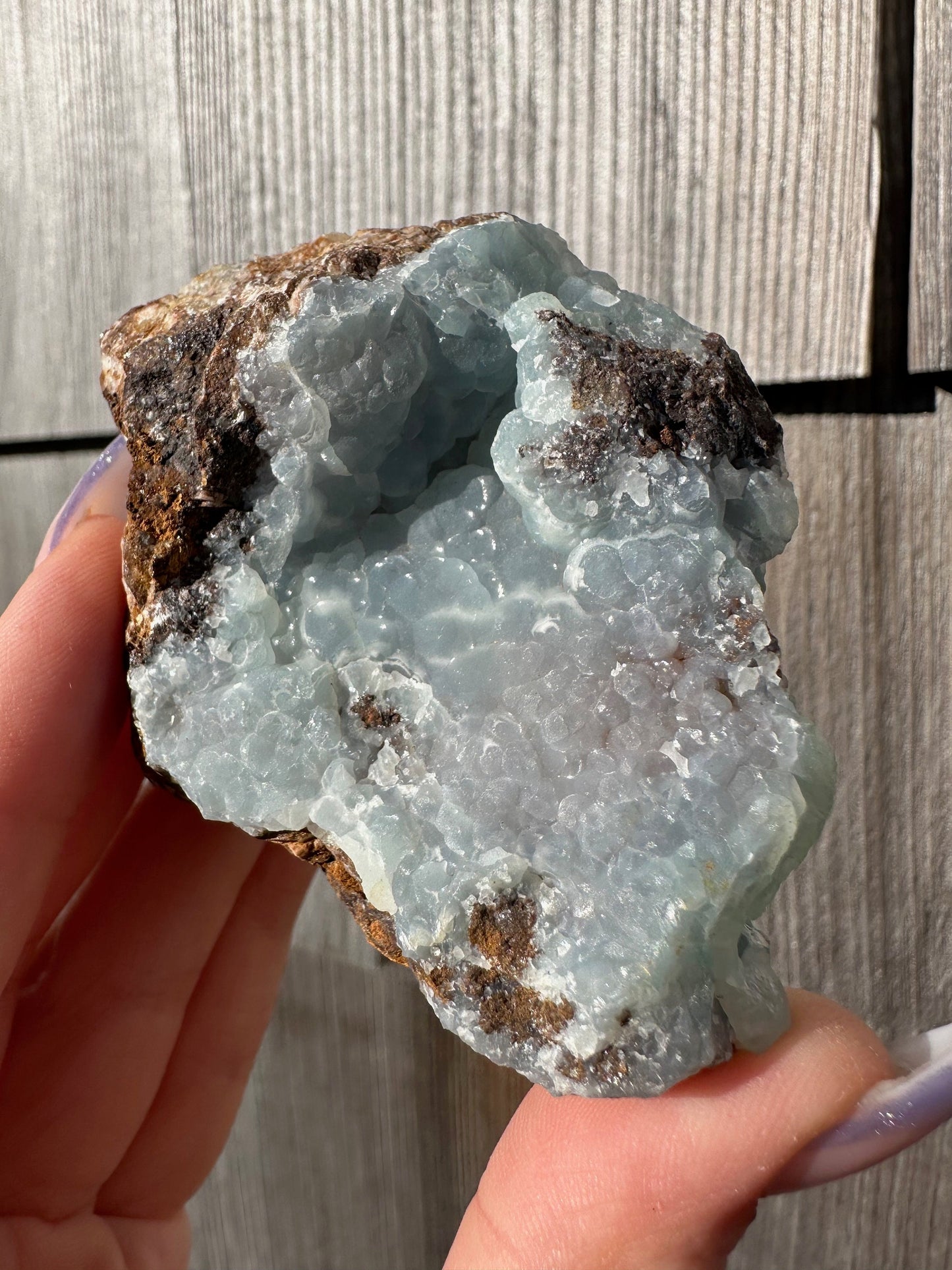 Blue Smithsonite from Kelly Mine New Mexico