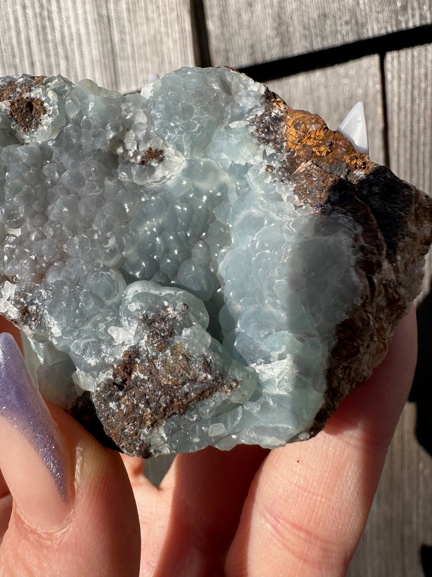Blue Smithsonite from Kelly Mine New Mexico