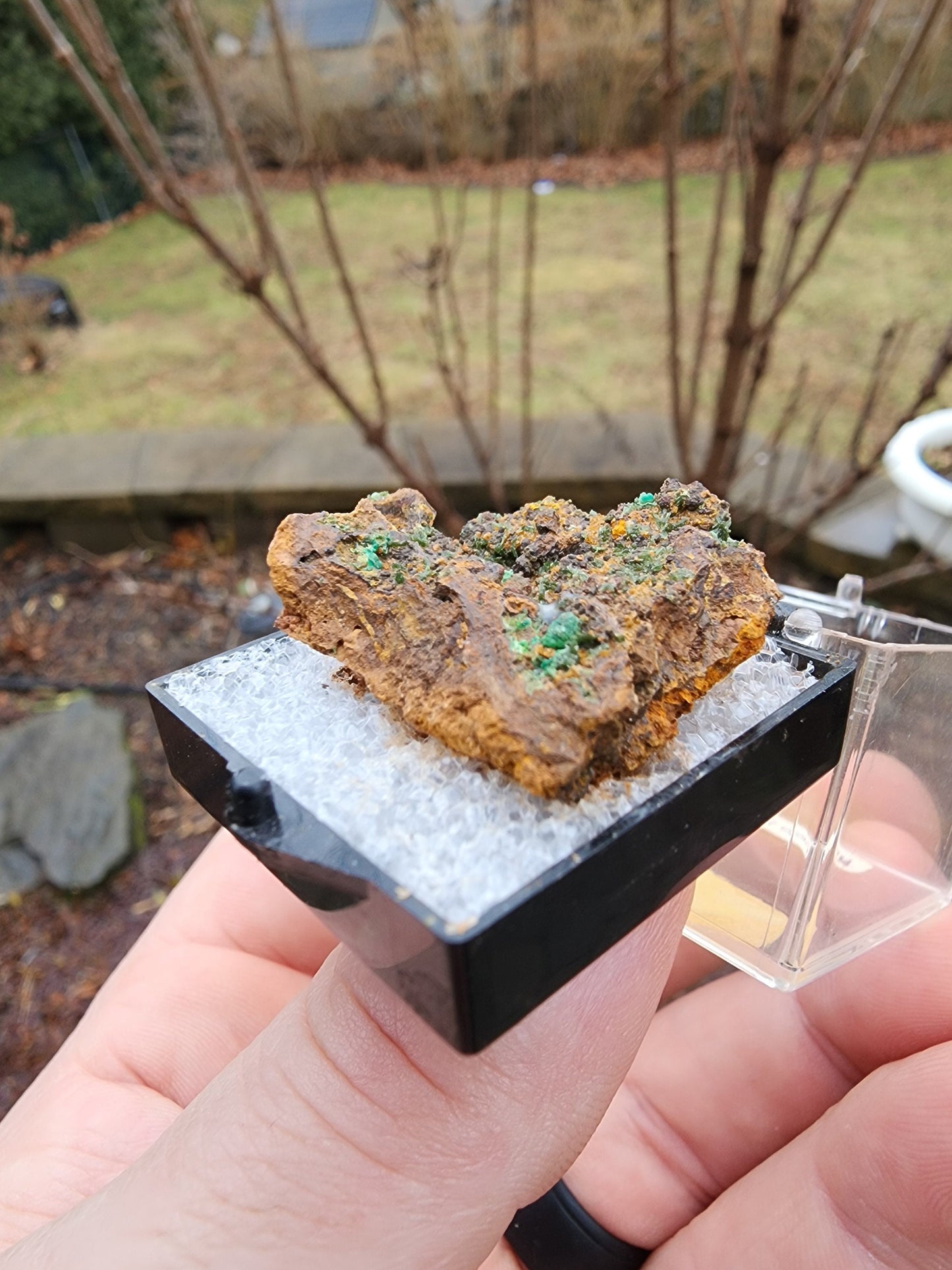 Olivenite with Pharmacosiderite from Gold Hill, Utah