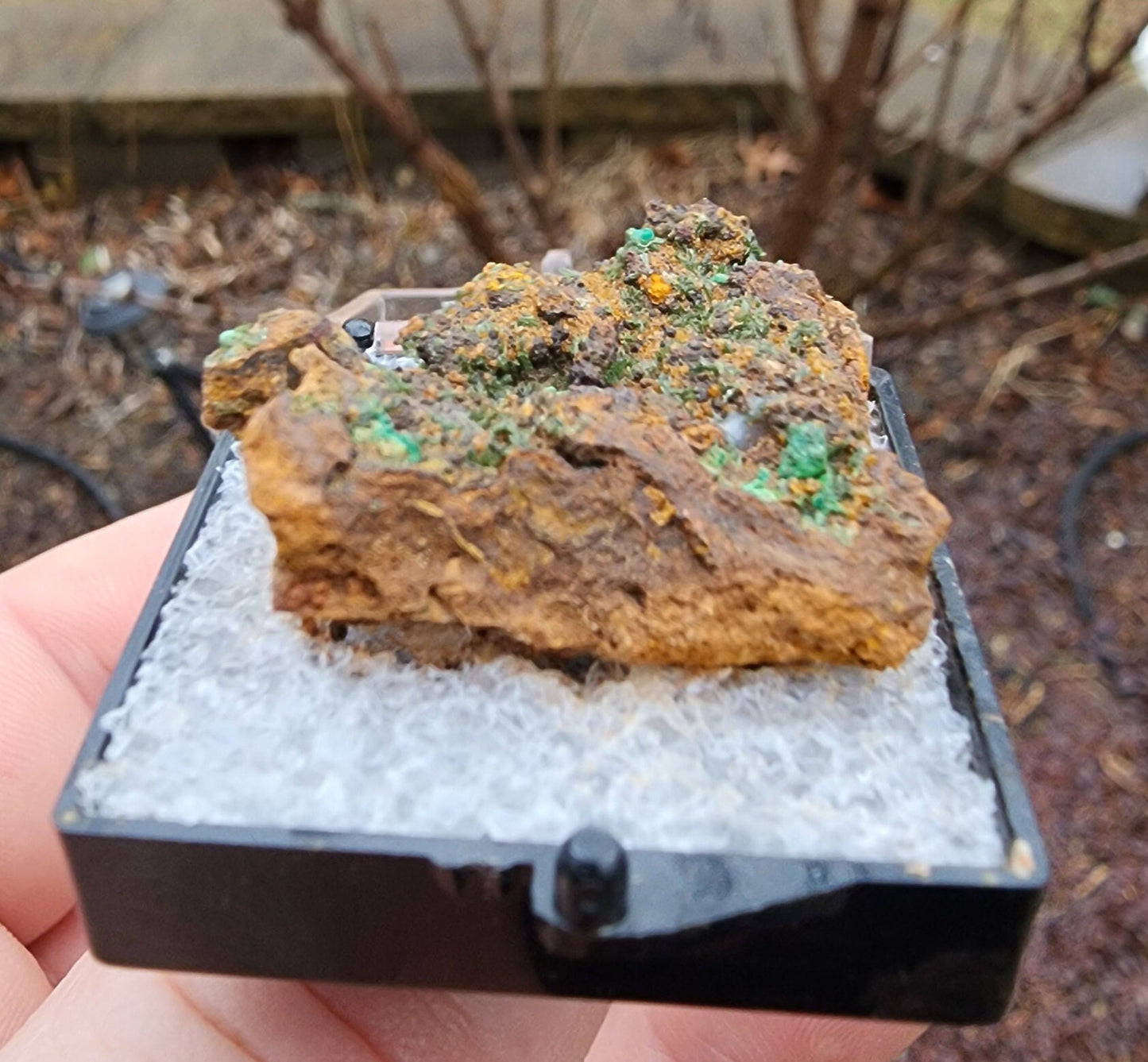 Olivenite with Pharmacosiderite from Gold Hill, Utah