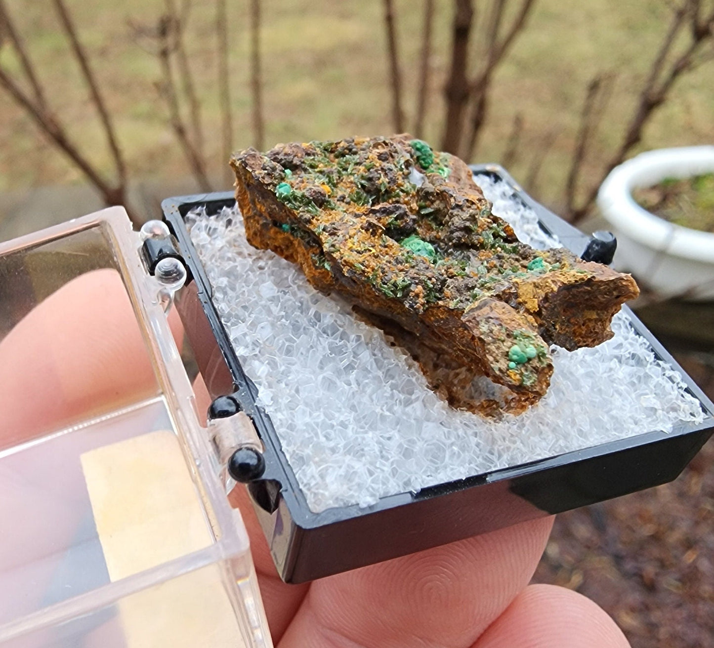 Olivenite with Pharmacosiderite from Gold Hill, Utah