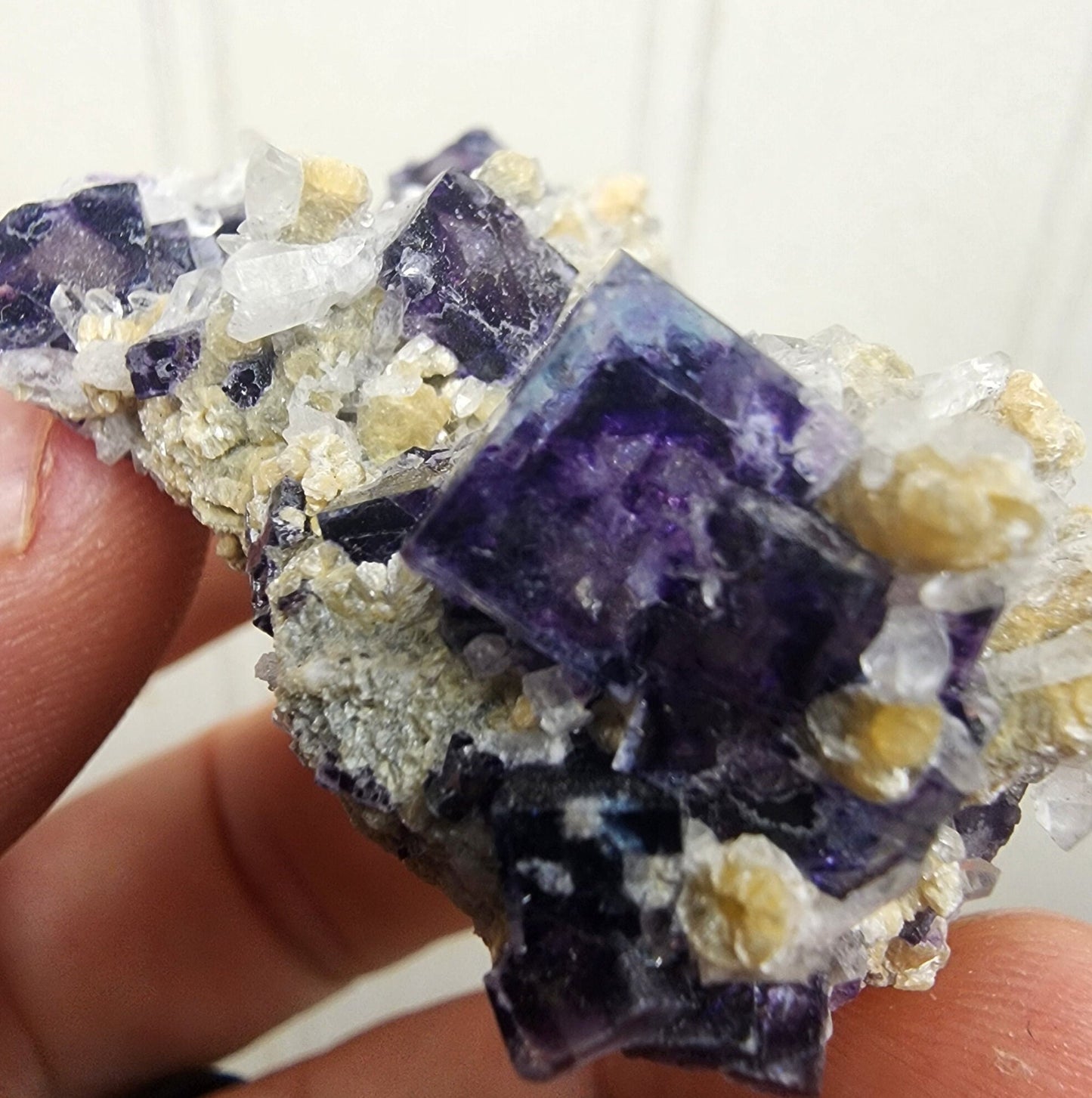 Fluorite with Quartz from Yaogangxian, China