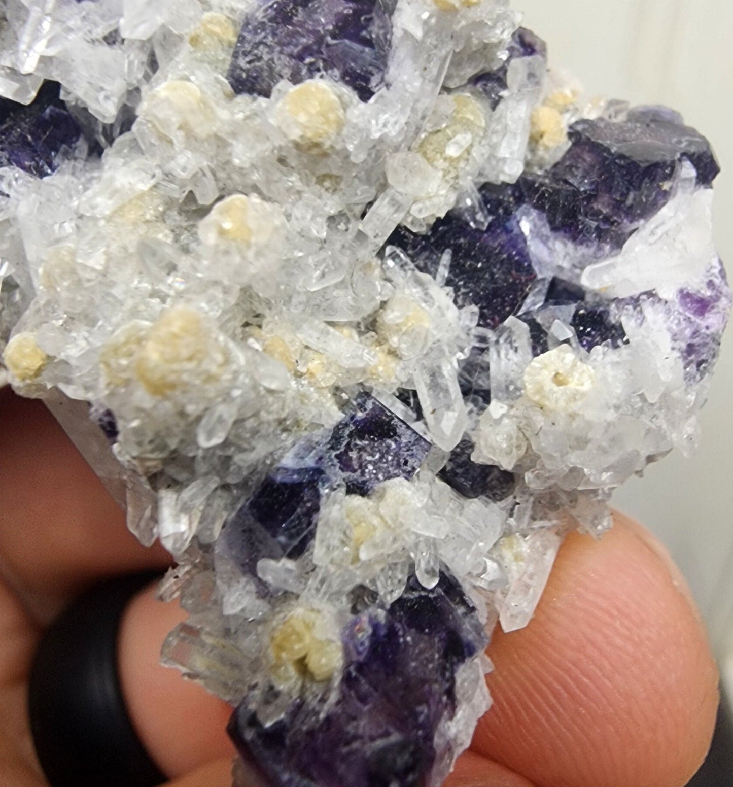 Fluorite with Quartz from Yaogangxian, China