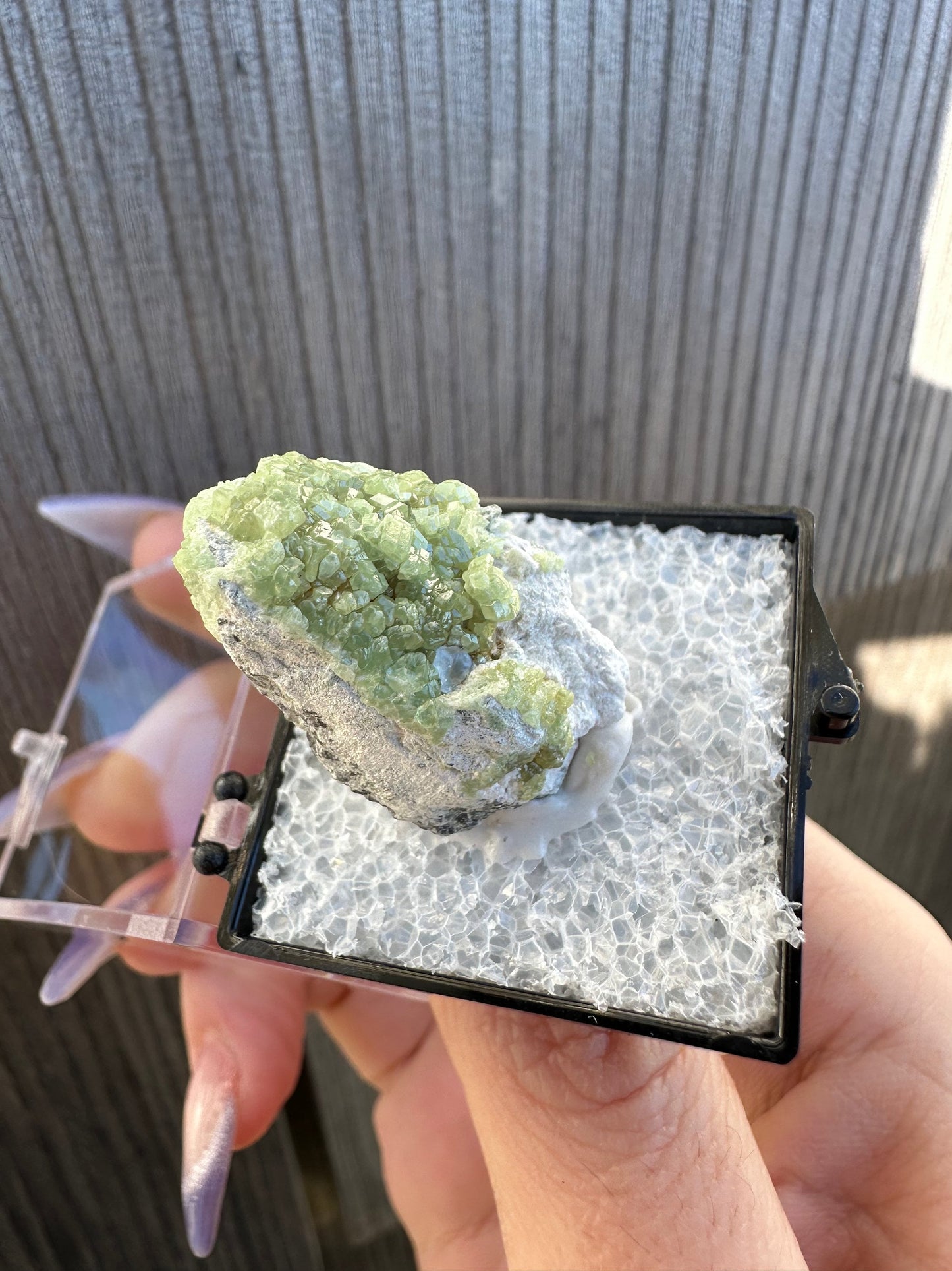 Demantoid Green Garnet Crystals on Matrix From Afghanistan