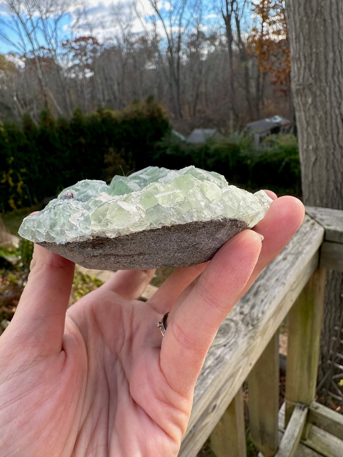 Green Sugar Coated Fluorite from China