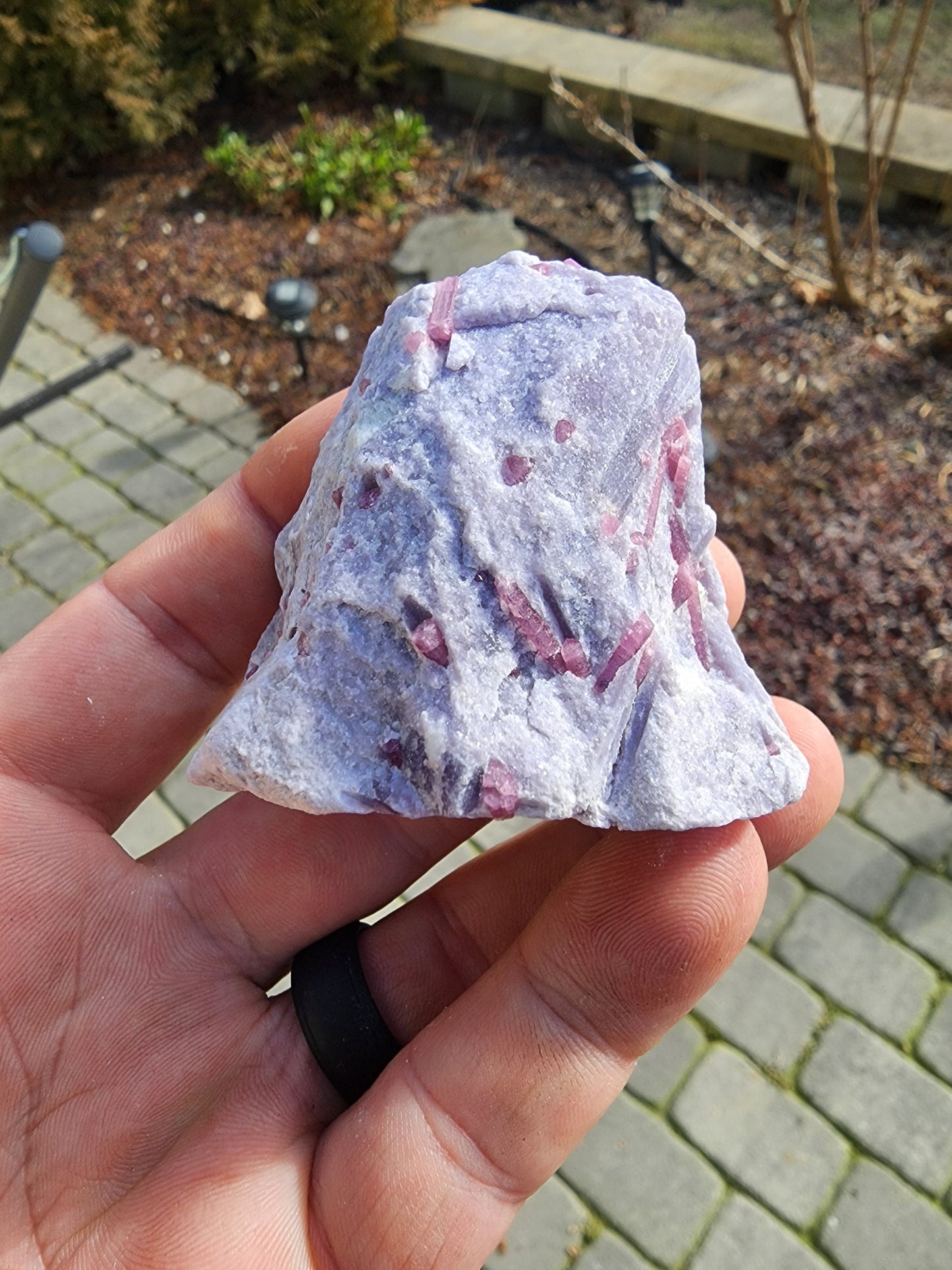 Pink Tourmaline in Lepidolite from California USA